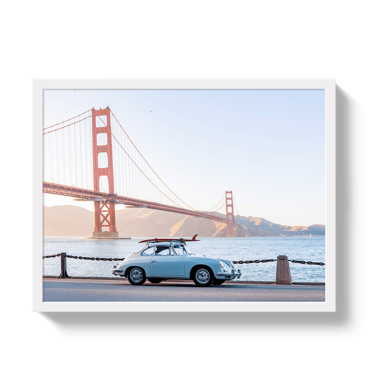 Johnny Vacay White / 11x14 / Full Bleed Golden Gate 356
