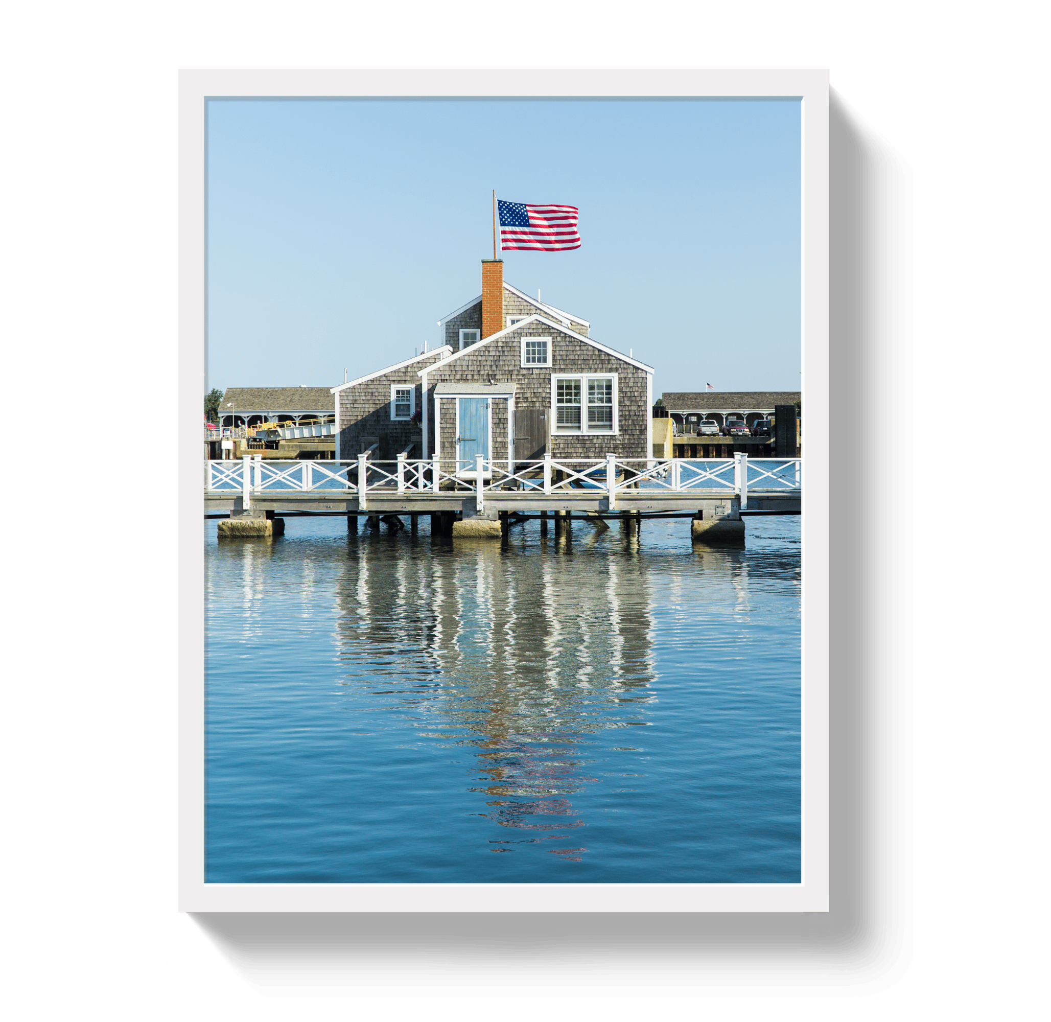 Johnny Vacay White / 11x14 / Full Bleed Harbor House