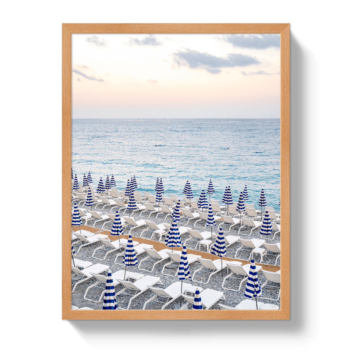 Johnny Vacay Oak / 11x14 / Full Bleed Umbrella Beach
