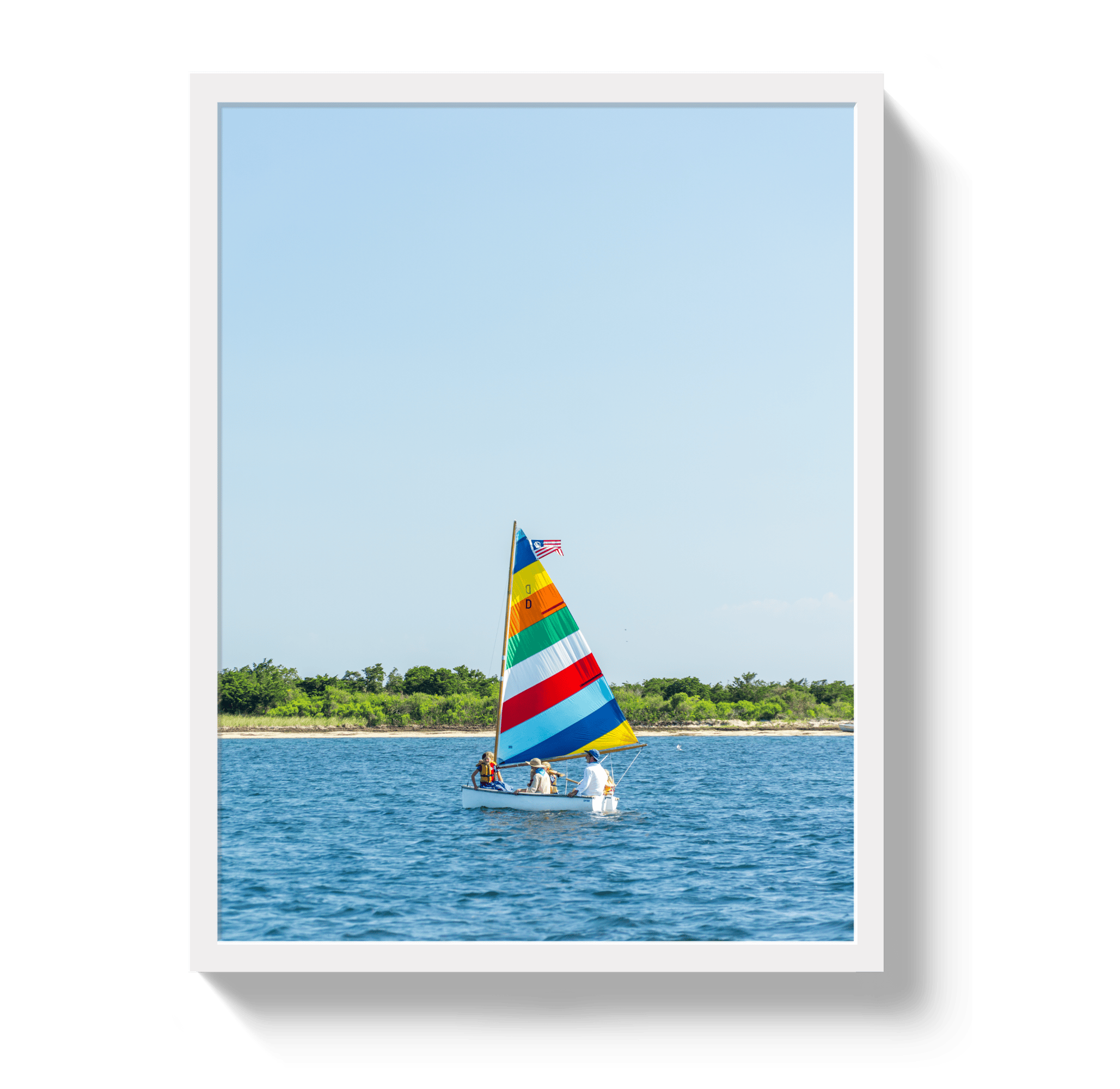 Johnny Vacay White / 11x14 / Full Bleed Family Sail