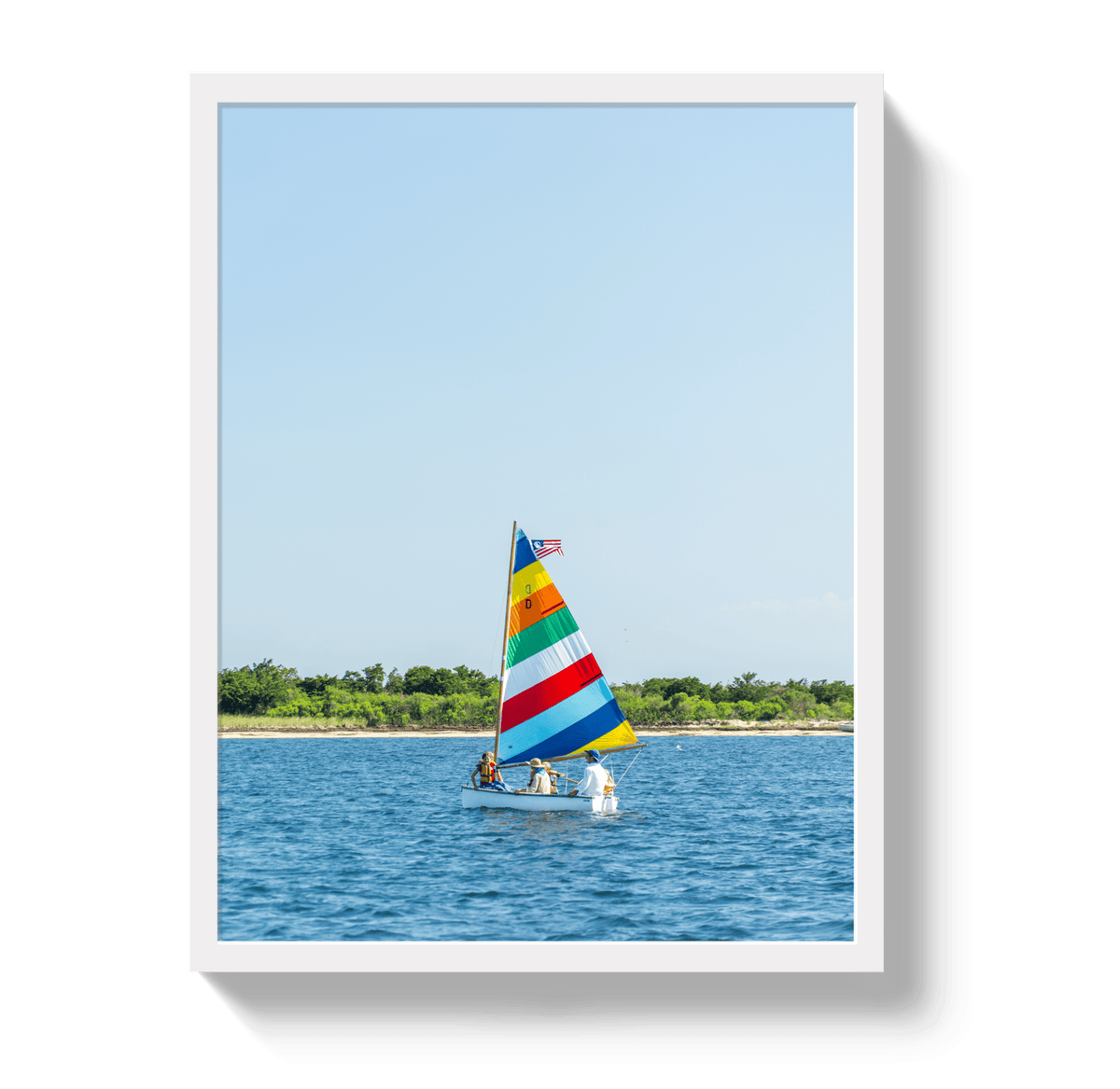Johnny Vacay White / 11x14 / Full Bleed Family Sail