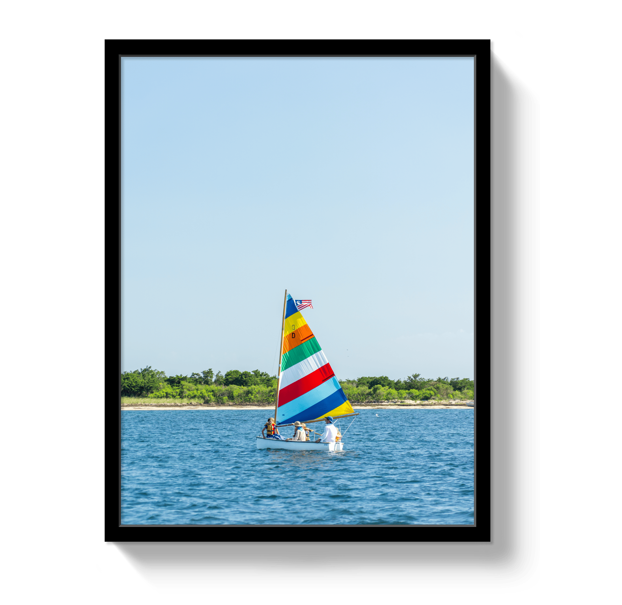Johnny Vacay Black / 11x14 / Full Bleed Family Sail