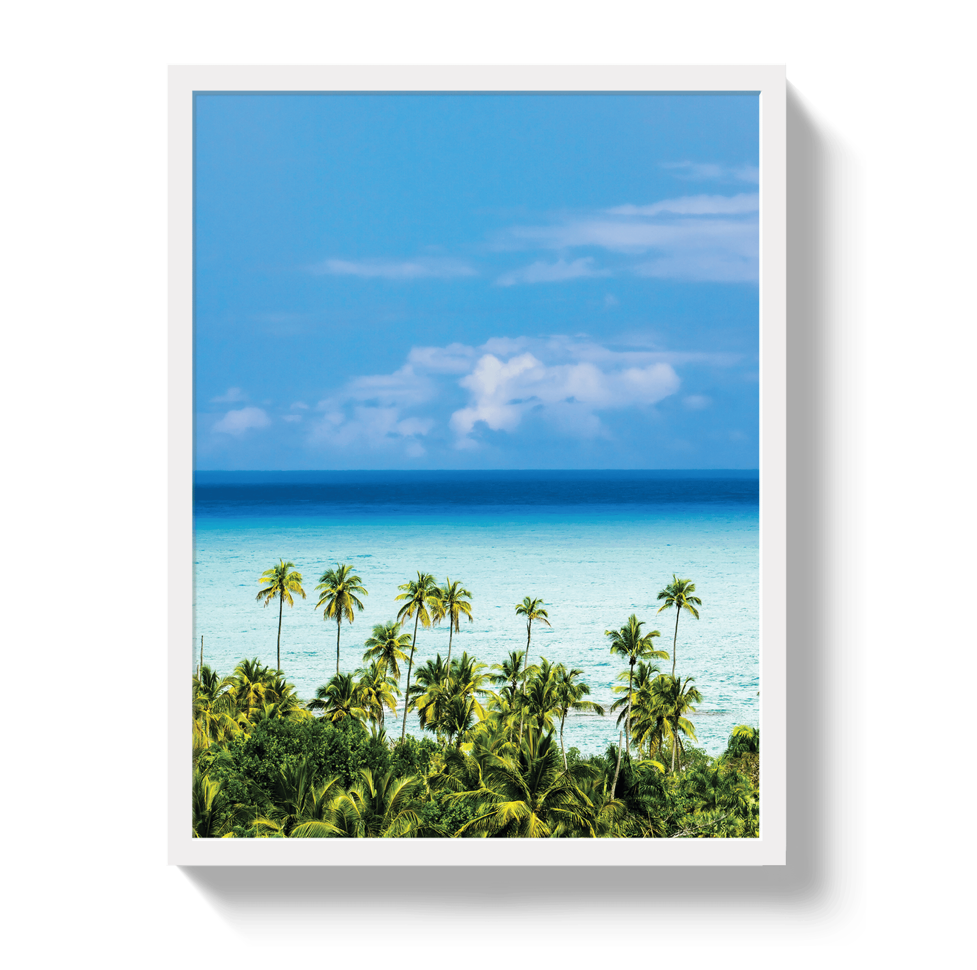 Johnny Vacay White / 11x14 / Full Bleed Dominican Dream