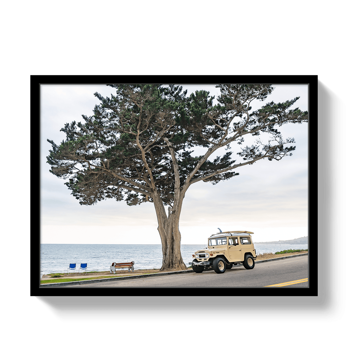 Johnny Vacay Black / 11x14 / Full Bleed Central Coast FJ