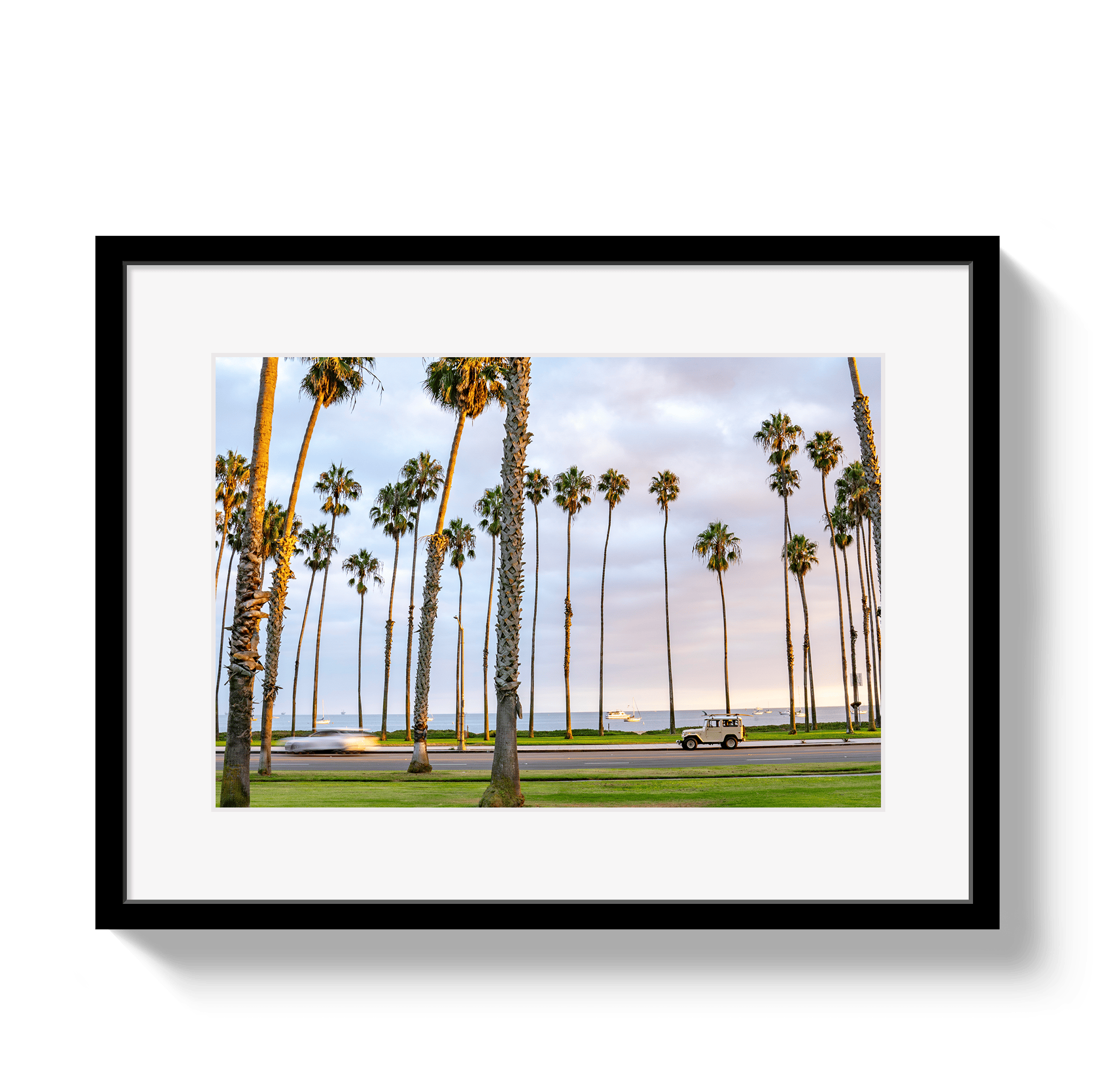 Johnny Vacay Black / 11x14 / Matte Santa Barbara FJ