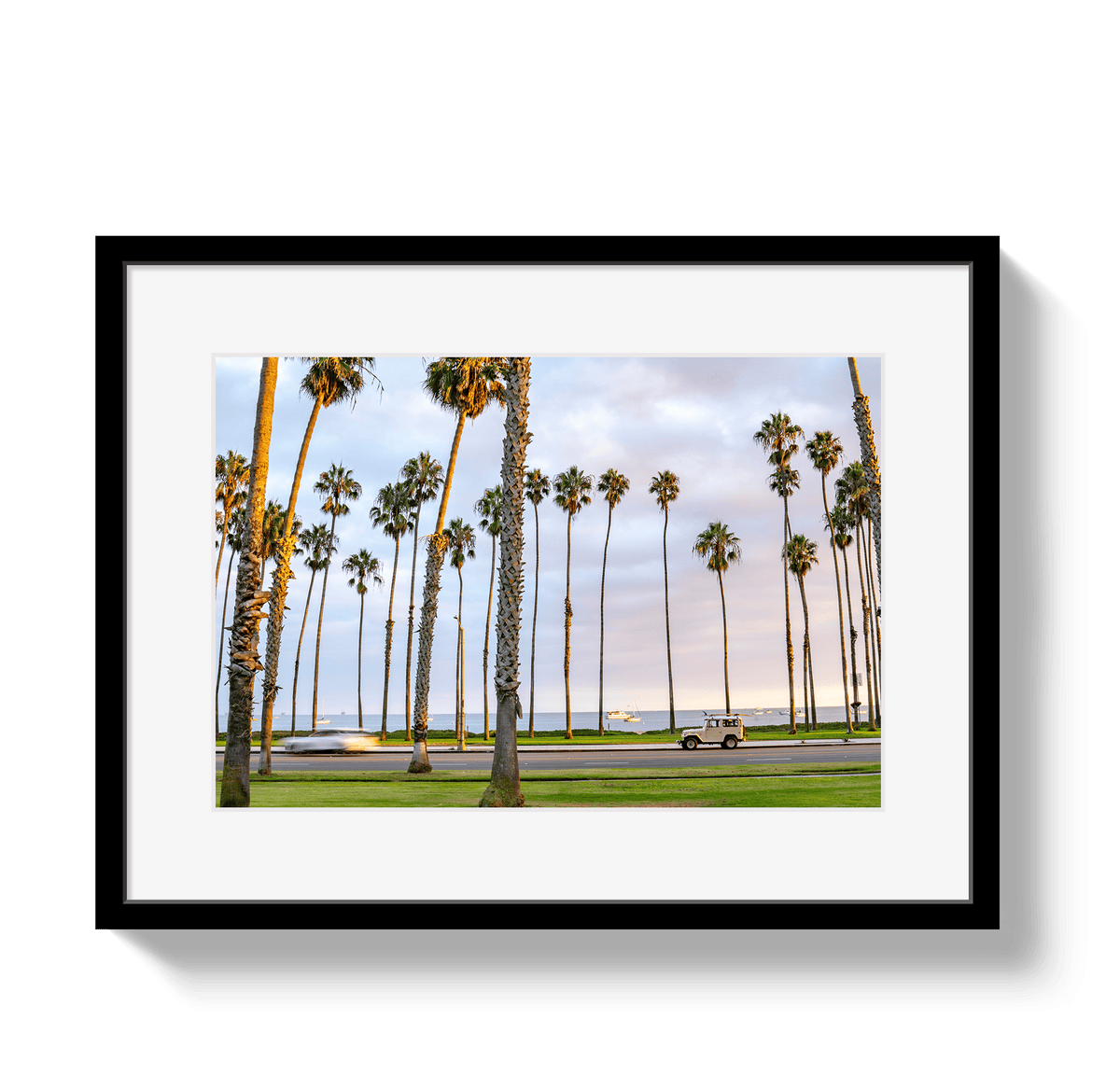 Johnny Vacay Black / 11x14 / Border Santa Barbara FJ