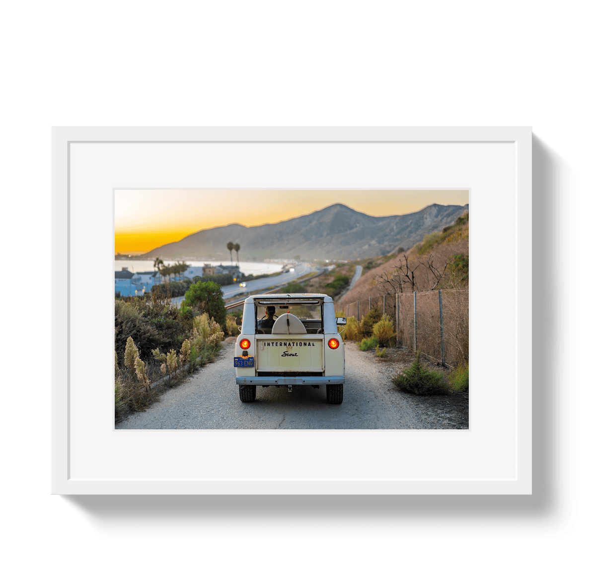 Johnny Vacay White / 11x14 / Border Sunset Scout