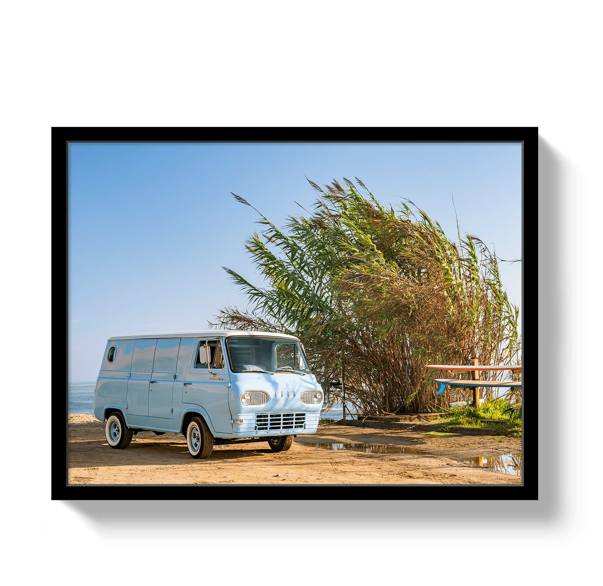 Johnny Vacay Black / 11x14 / Full Bleed Sano Bus