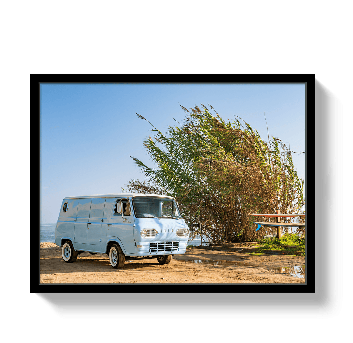 Johnny Vacay Black / 11x14 / Full Bleed Sano Bus