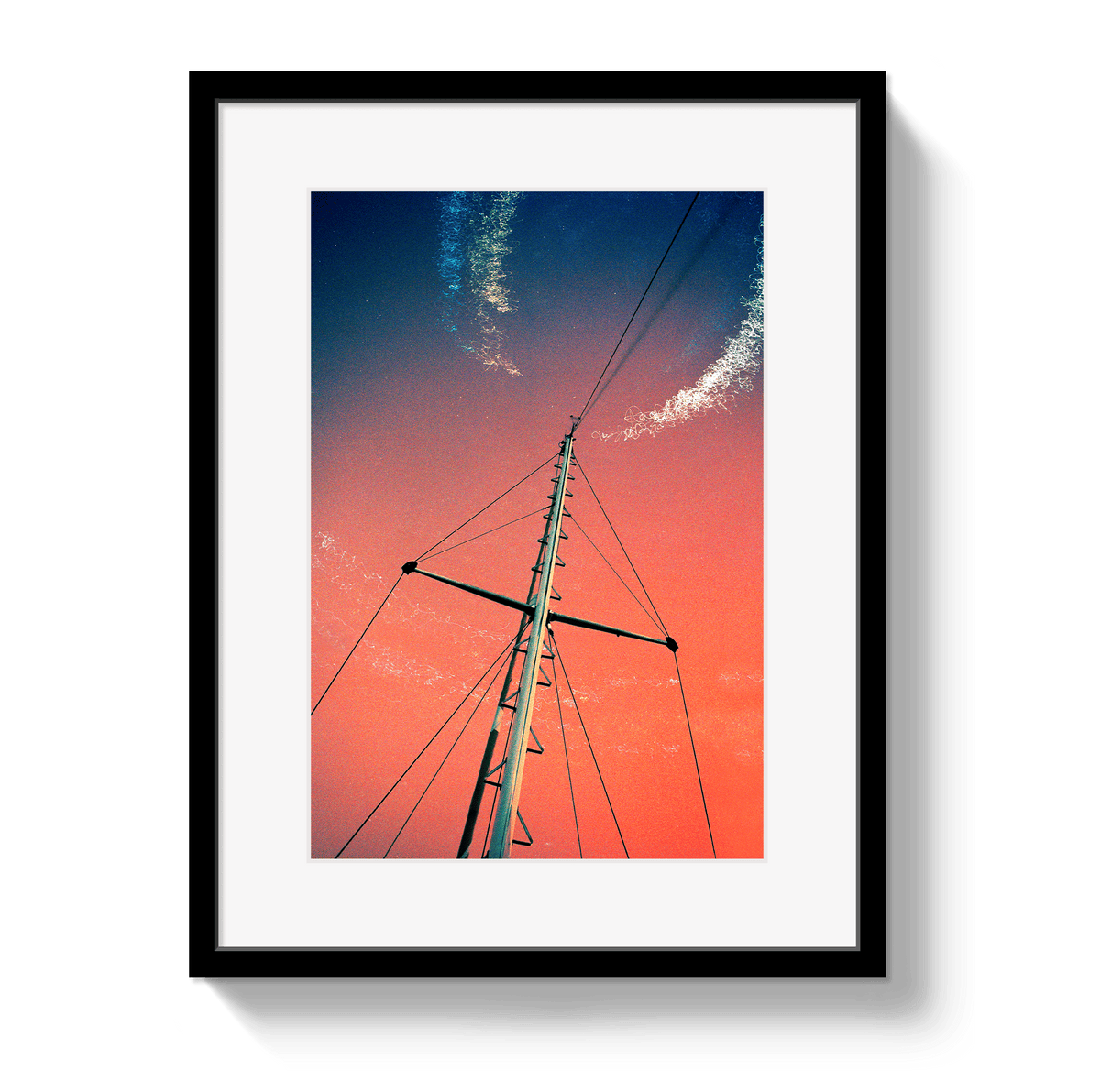 Johnny Vacay Black / 11x14 / Border Midnight Mast