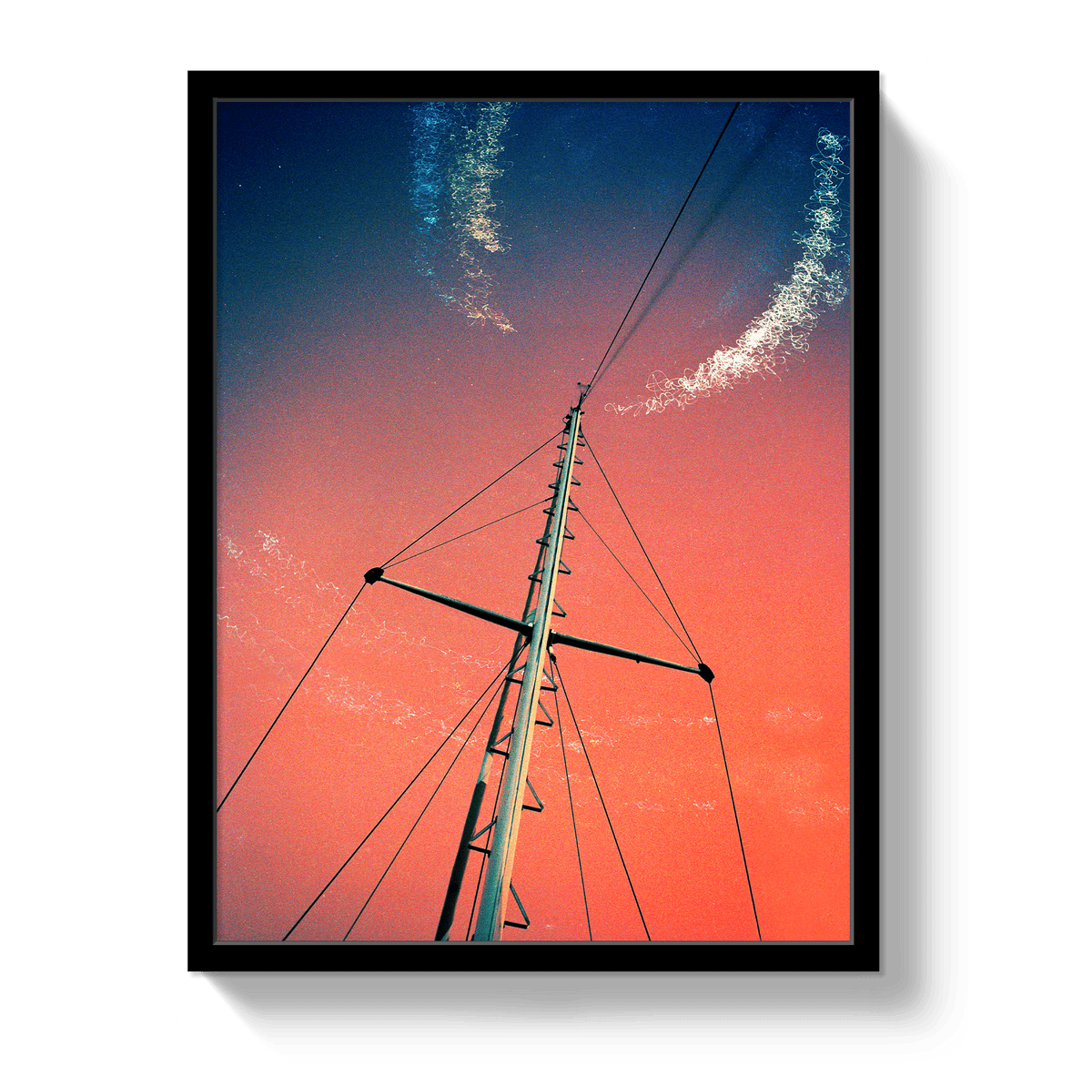 Johnny Vacay Black / 11x14 / Full Bleed Midnight Mast