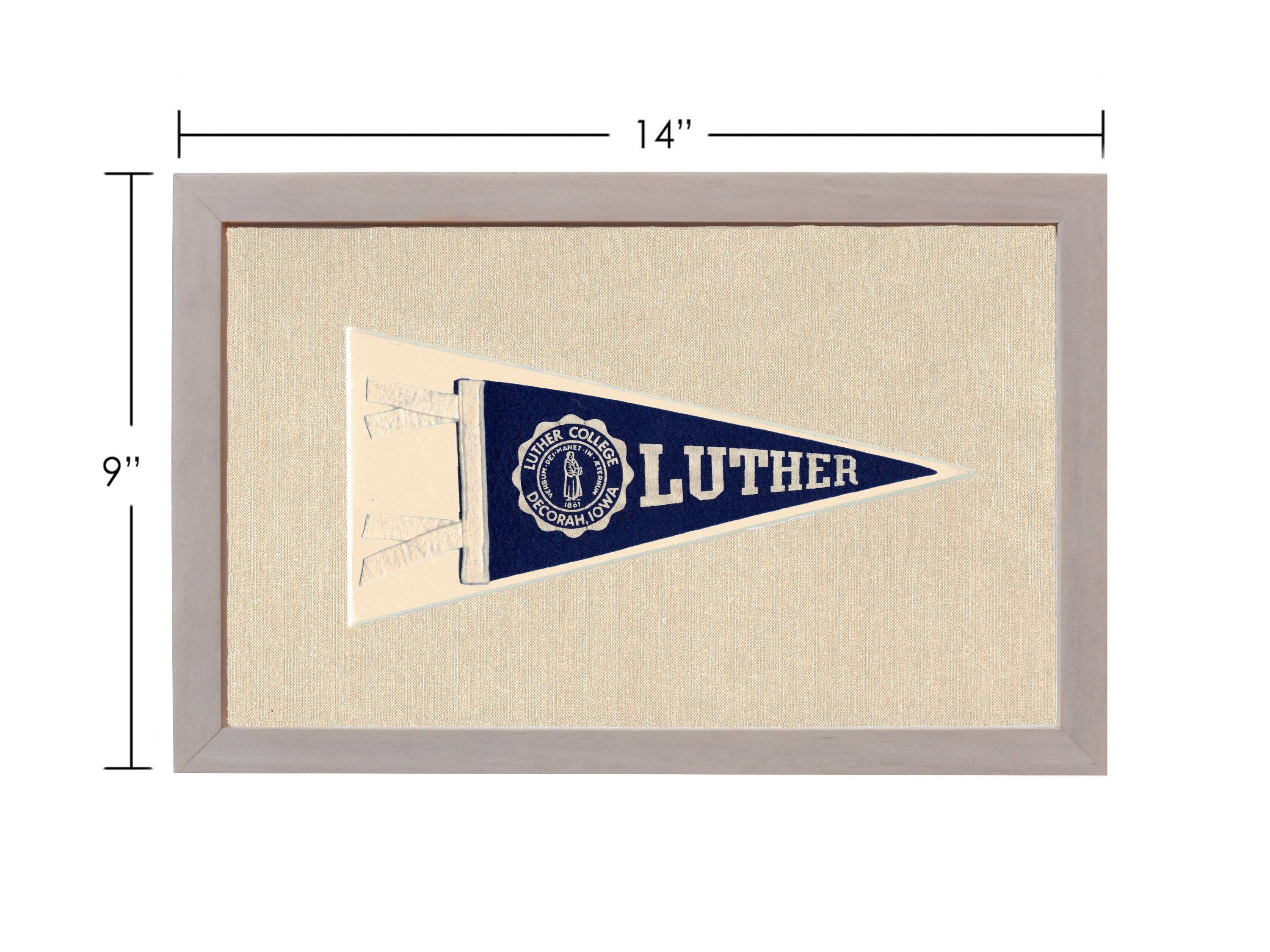 Americana Memories Vintage Pennants and Memorabilia Vintage Luther College Pennant