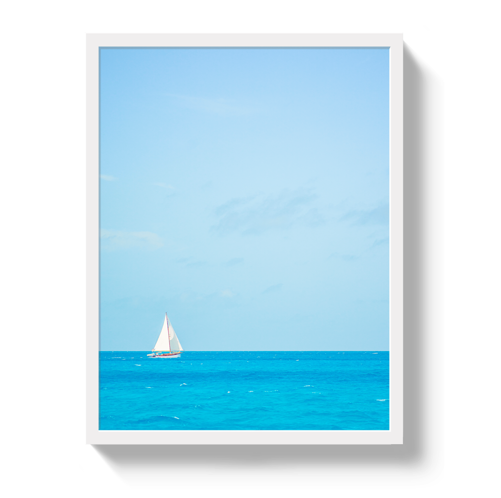 Johnny Vacay White / 11x14 / Full Bleed Bahama Breeze
