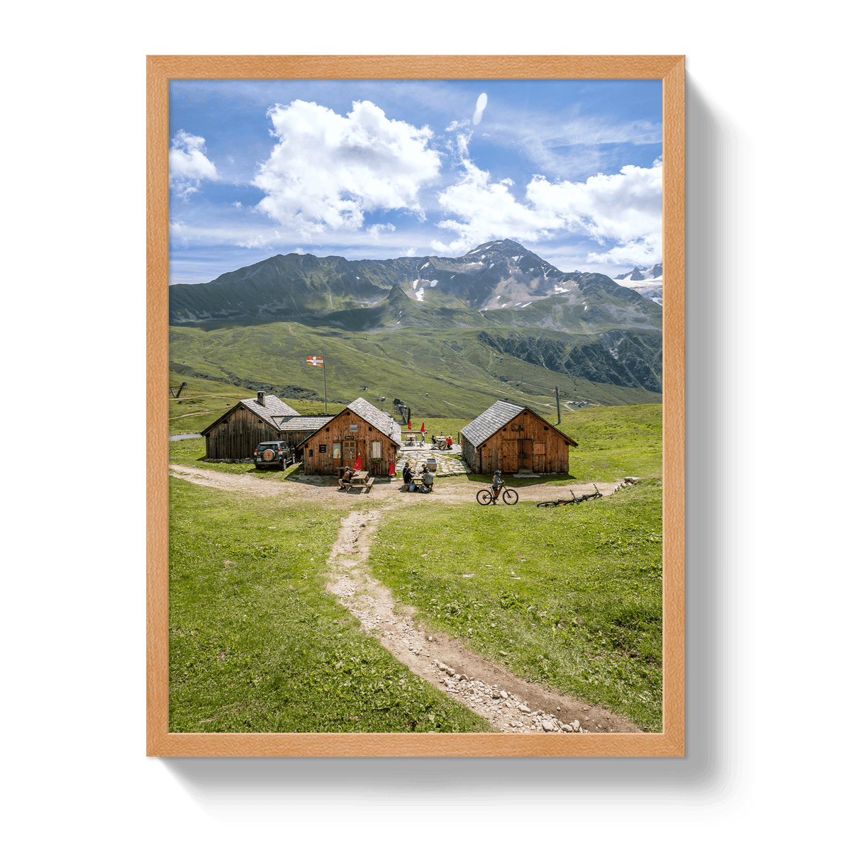 Johnny Vacay Oak / 11x14 / Full Bleed Summer in Chamonix