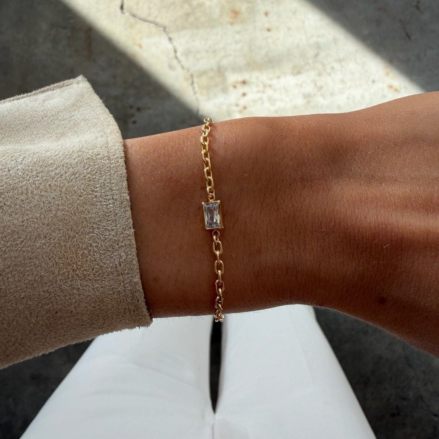 Rectangle Bezel Bracelet