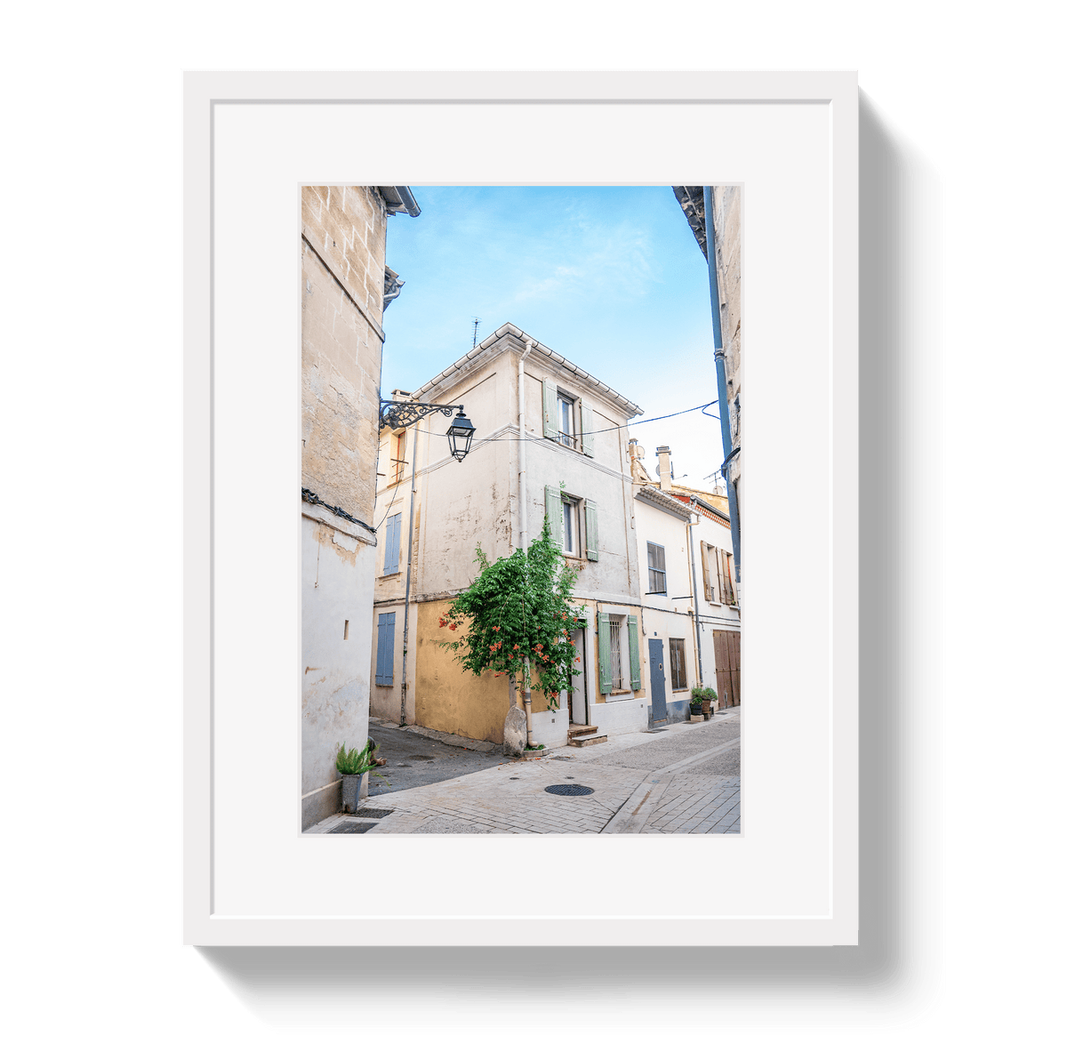Johnny Vacay White / 11x14 / Border French Stroll