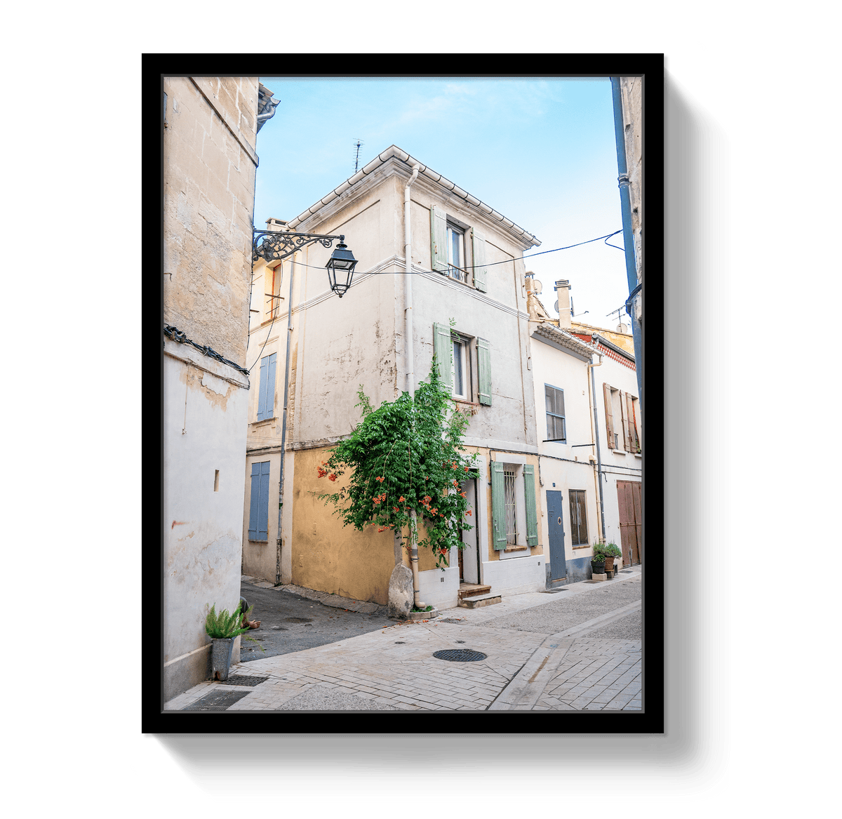 Johnny Vacay Black / 11x14 / Full Bleed French Stroll