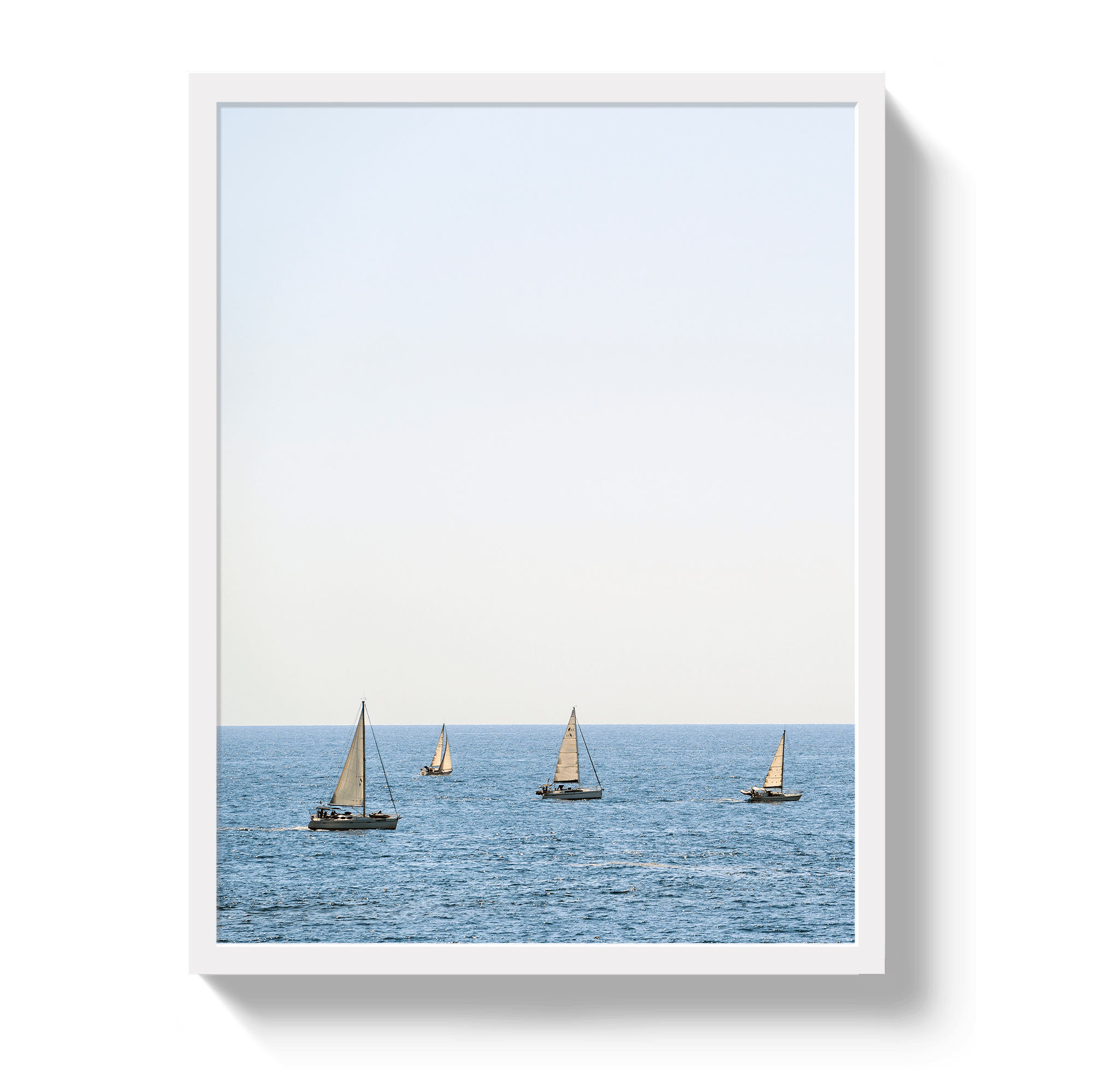 Johnny Vacay White / 11x14 / Full Bleed French Sails