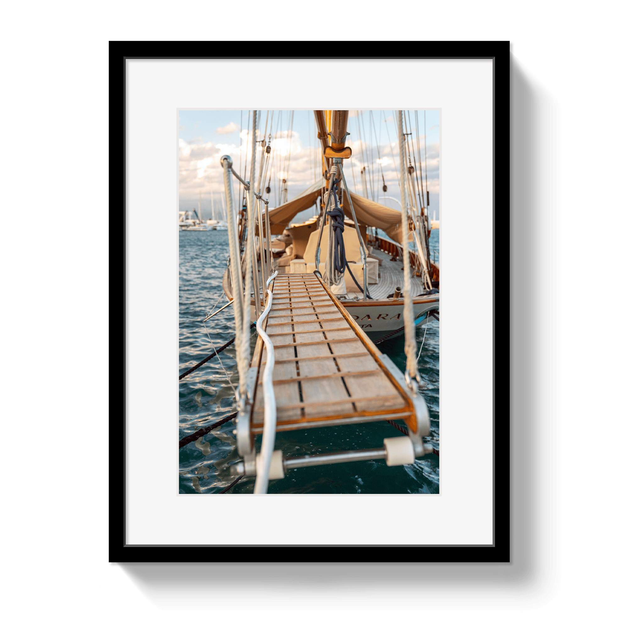 Johnny Vacay Black / 11x14 / Matte Welcome Aboard