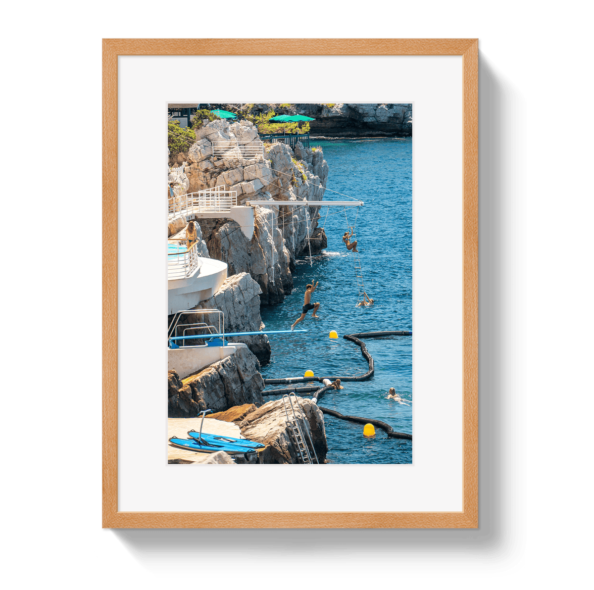 Johnny Vacay Oak / 11x14 / Border Hotel du Cap-Eden-Roc