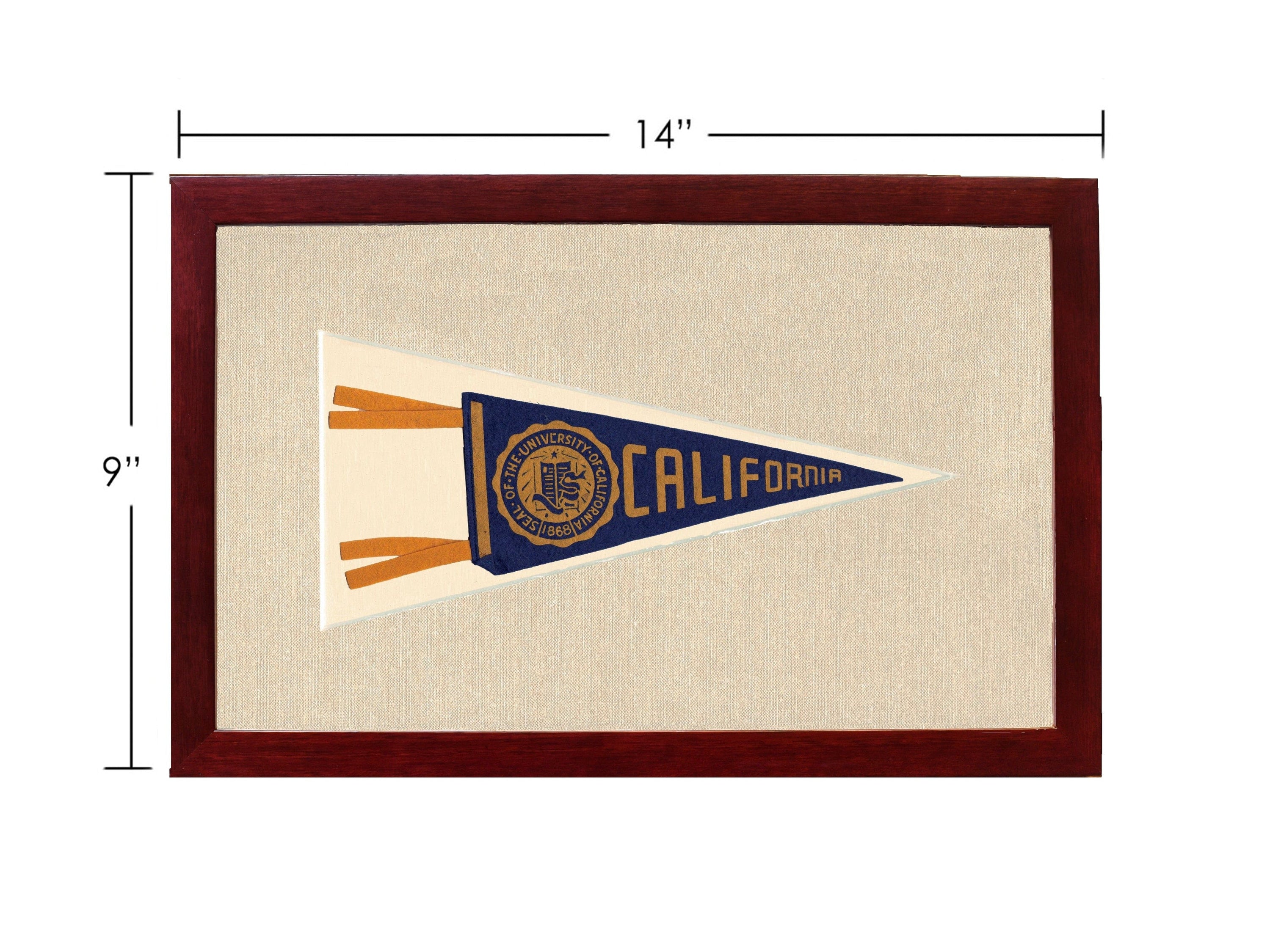 Americana Memories Vintage Pennants and Memorabilia Vintage University of California Pennant