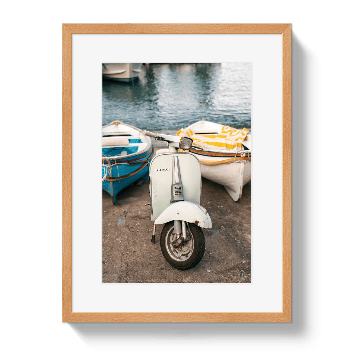 Johnny Vacay Oak / 11x14 / Border Vespa Capri