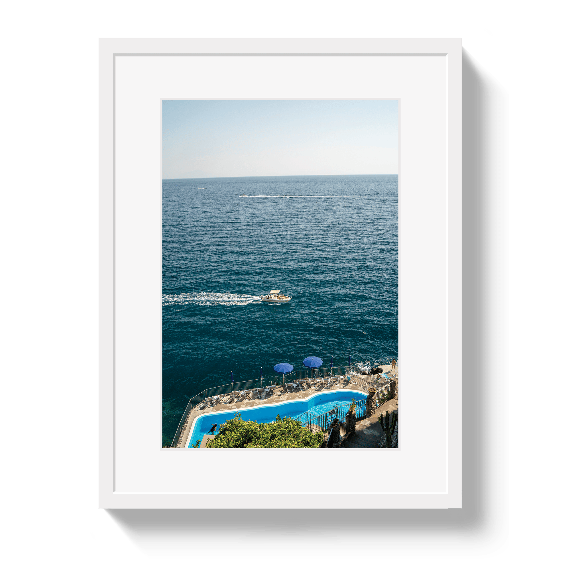 Johnny Vacay White / 11x14 / Matte Amalfi Afternoon