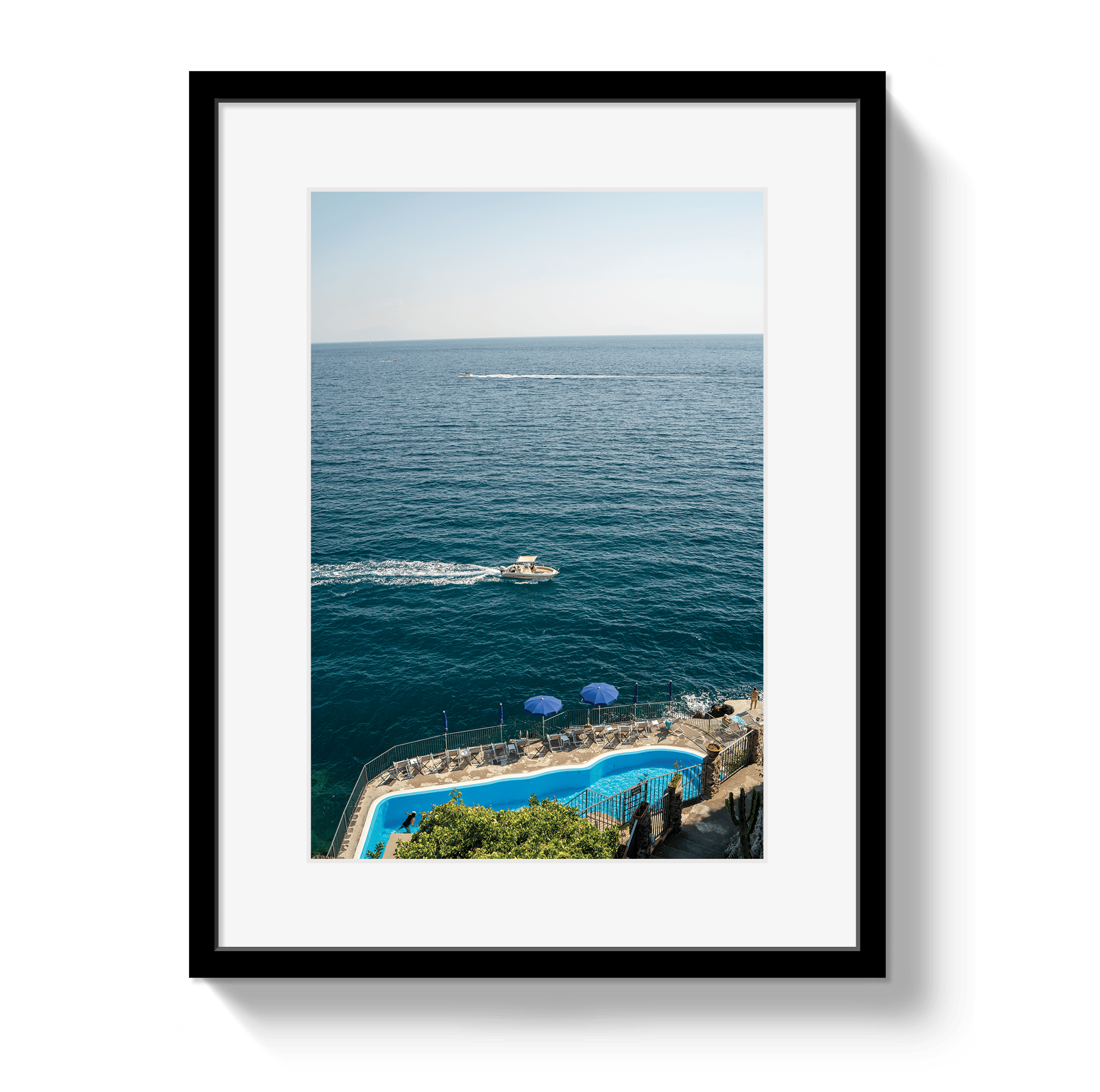 Johnny Vacay Black / 11x14 / Matte Amalfi Afternoon