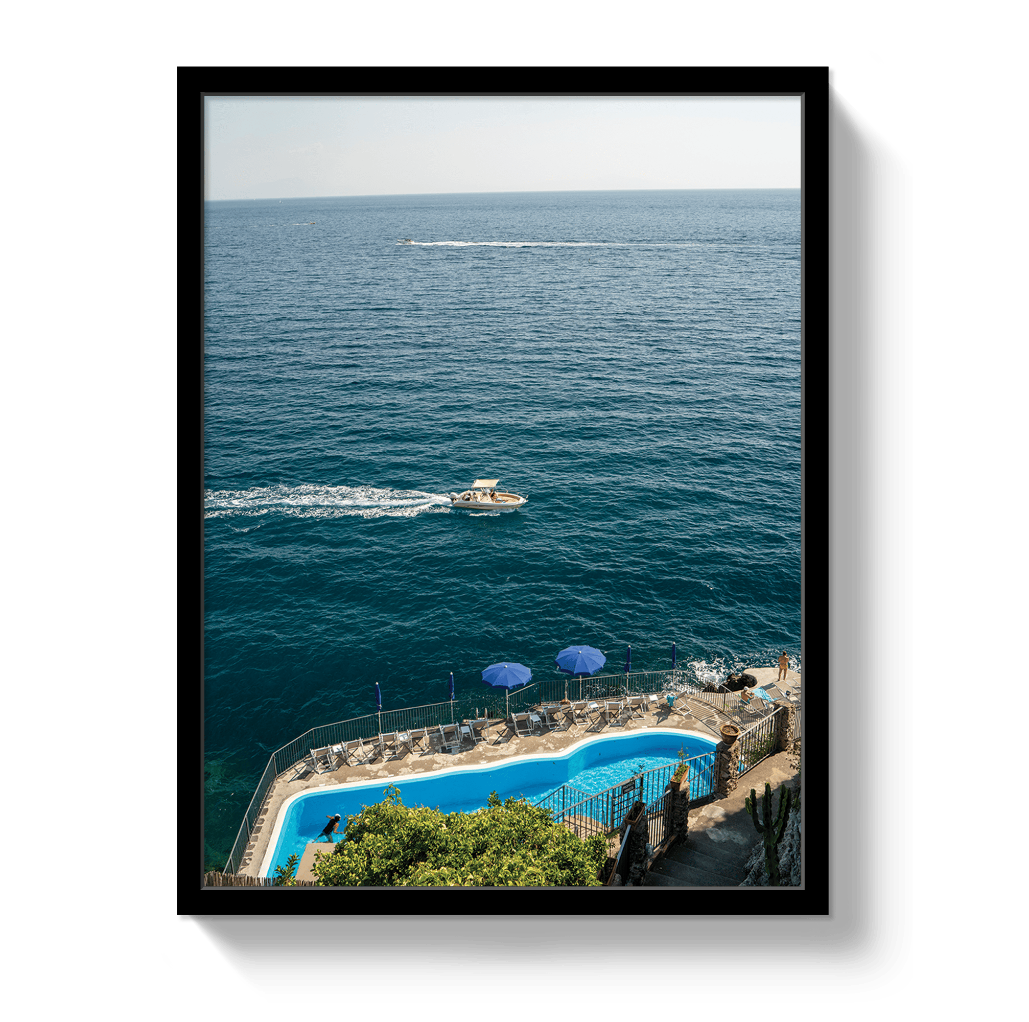 Johnny Vacay Black / 11x14 / Full Bleed Amalfi Afternoon