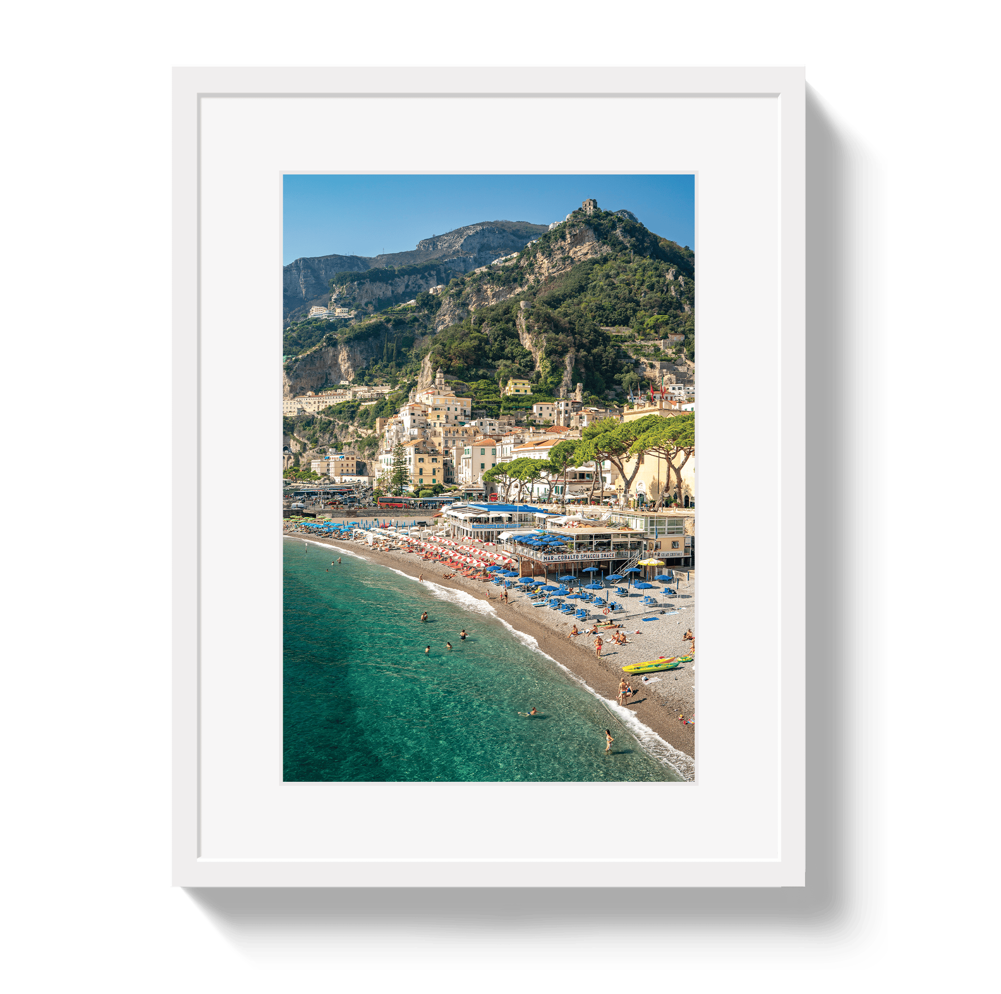 Johnny Vacay White / 11x14 / Matte Amalfi Dreaming