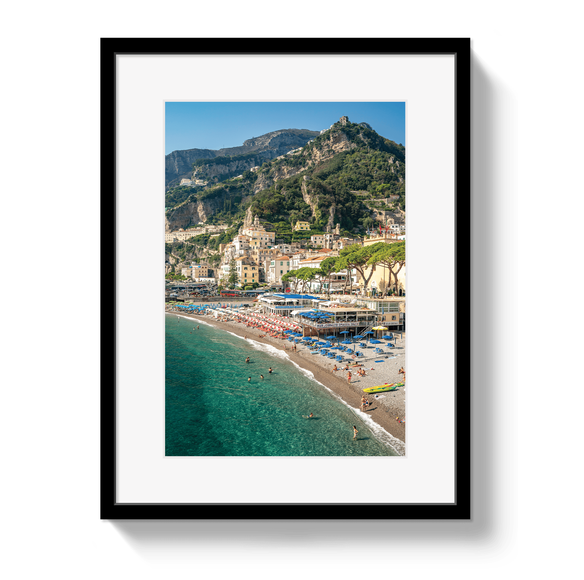 Johnny Vacay Black / 11x14 / Matte Amalfi Dreaming