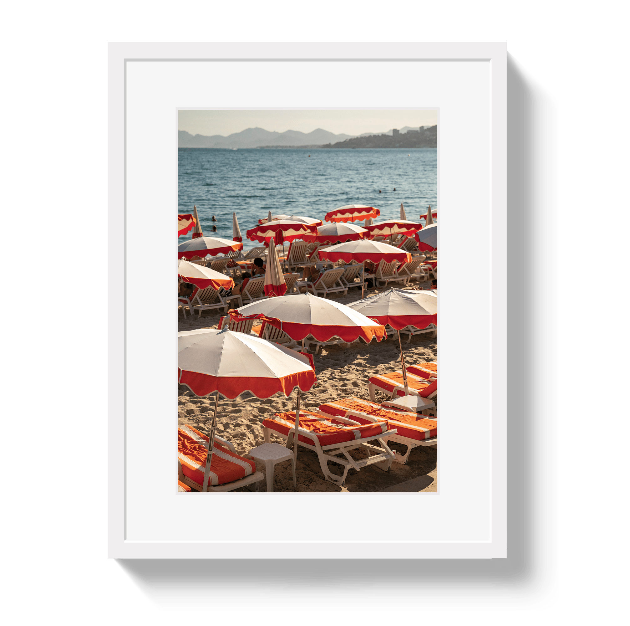Johnny Vacay White / 11x14 / Matte Sun Drenched