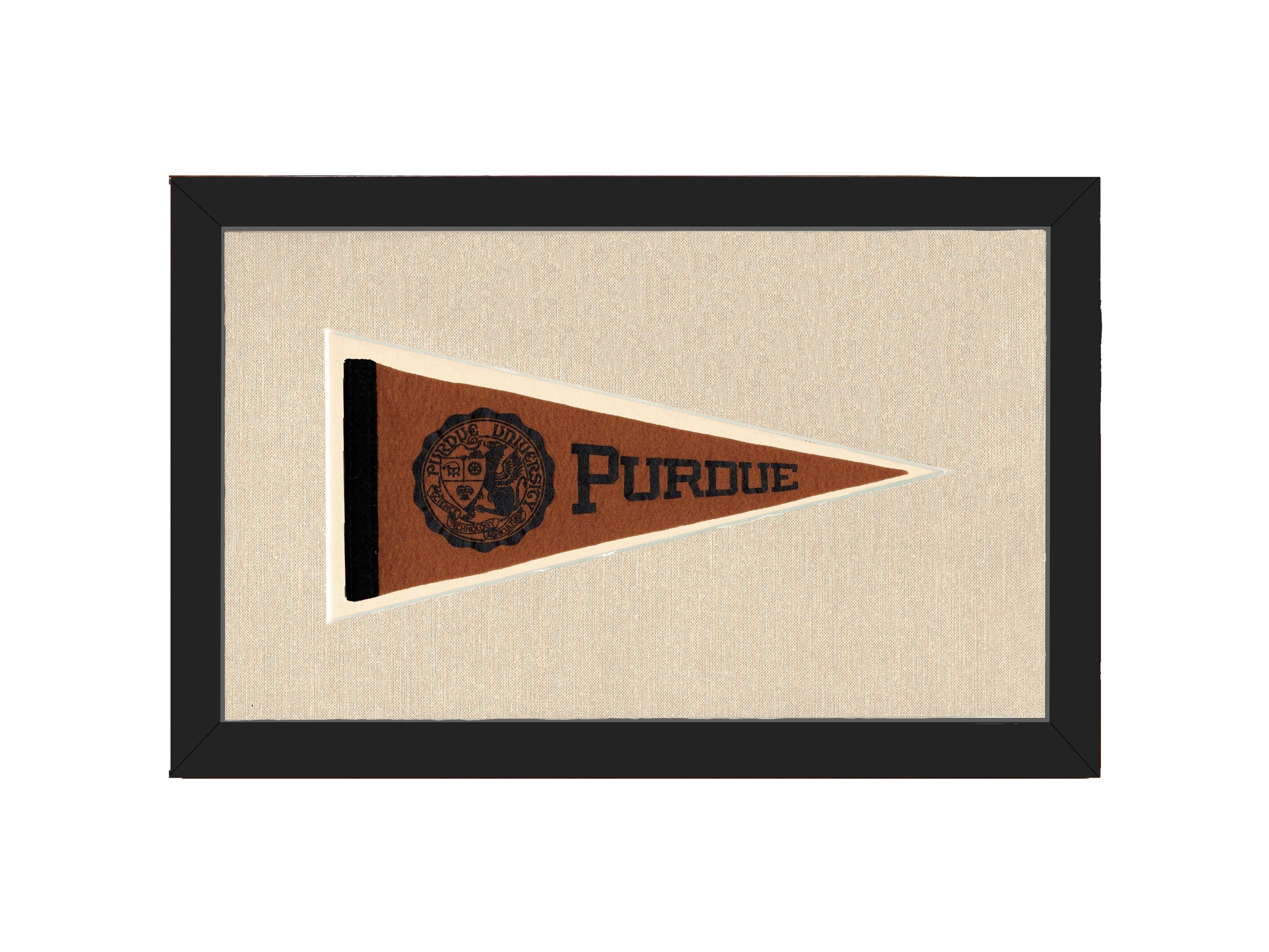 Americana Memories Vintage Pennants and Memorabilia Vintage Purdue Pennant