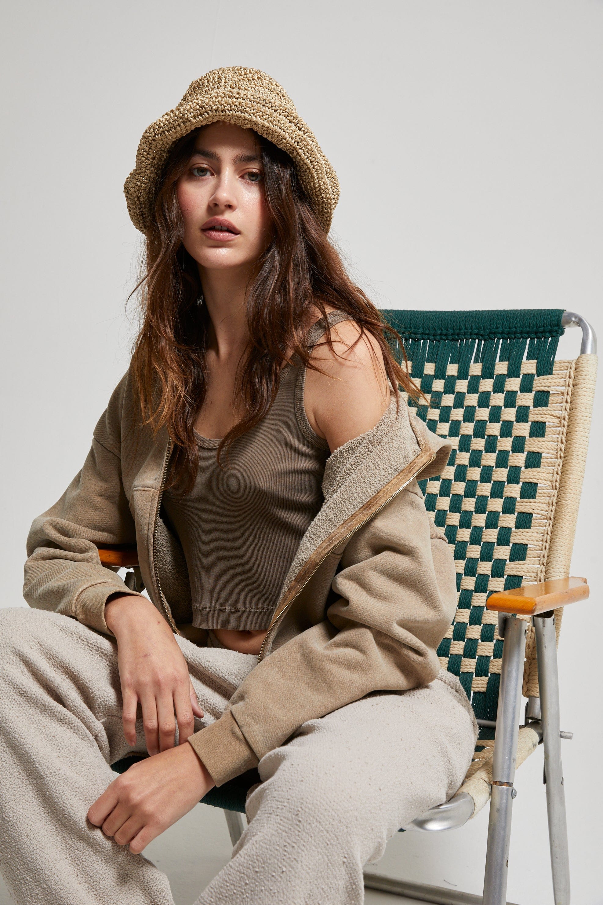 Rosie Cropped Zip-Up Hoodie - My American Goods