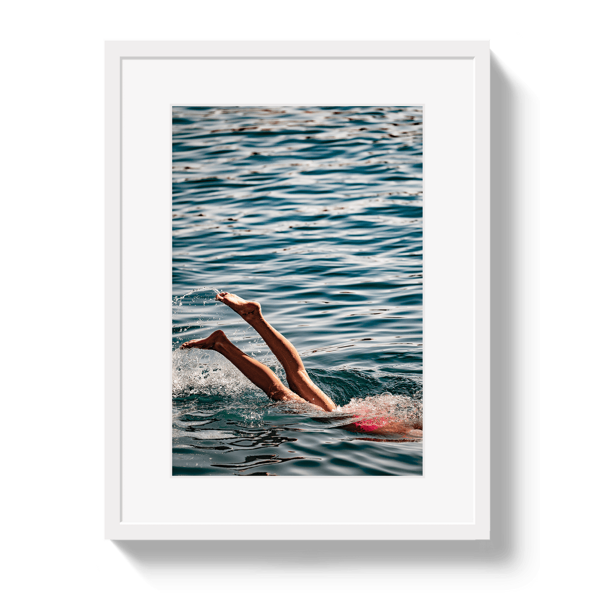 Johnny Vacay White / 11x14 / Border Joy Of Life