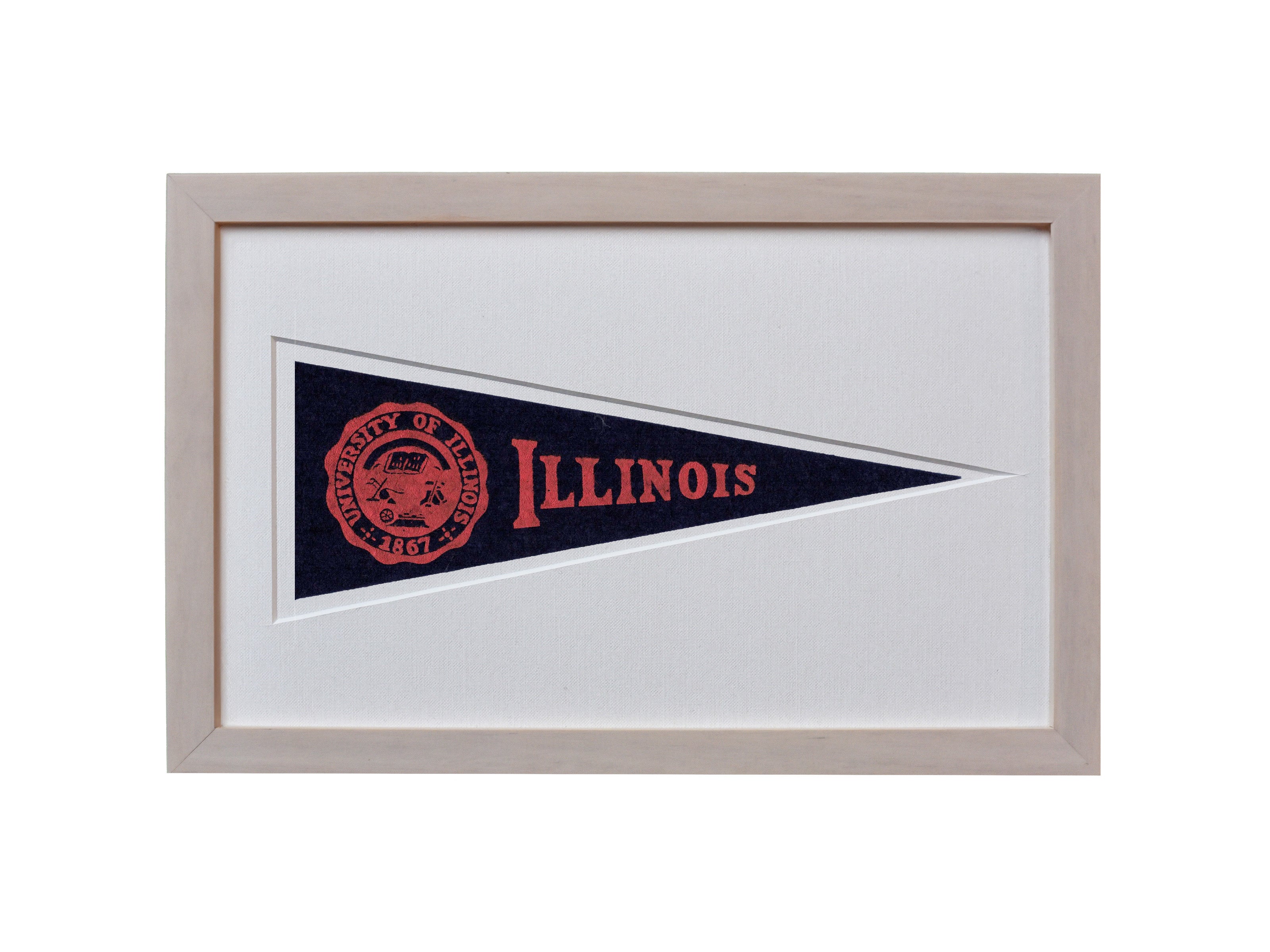 Vintage University of Illinois Hormel Pennant