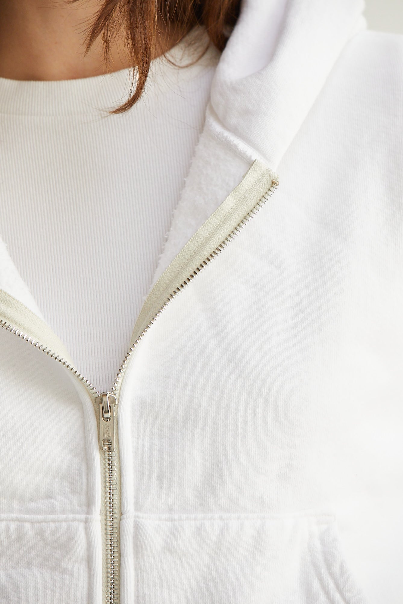 Rosie Cropped Zip-Up Hoodie