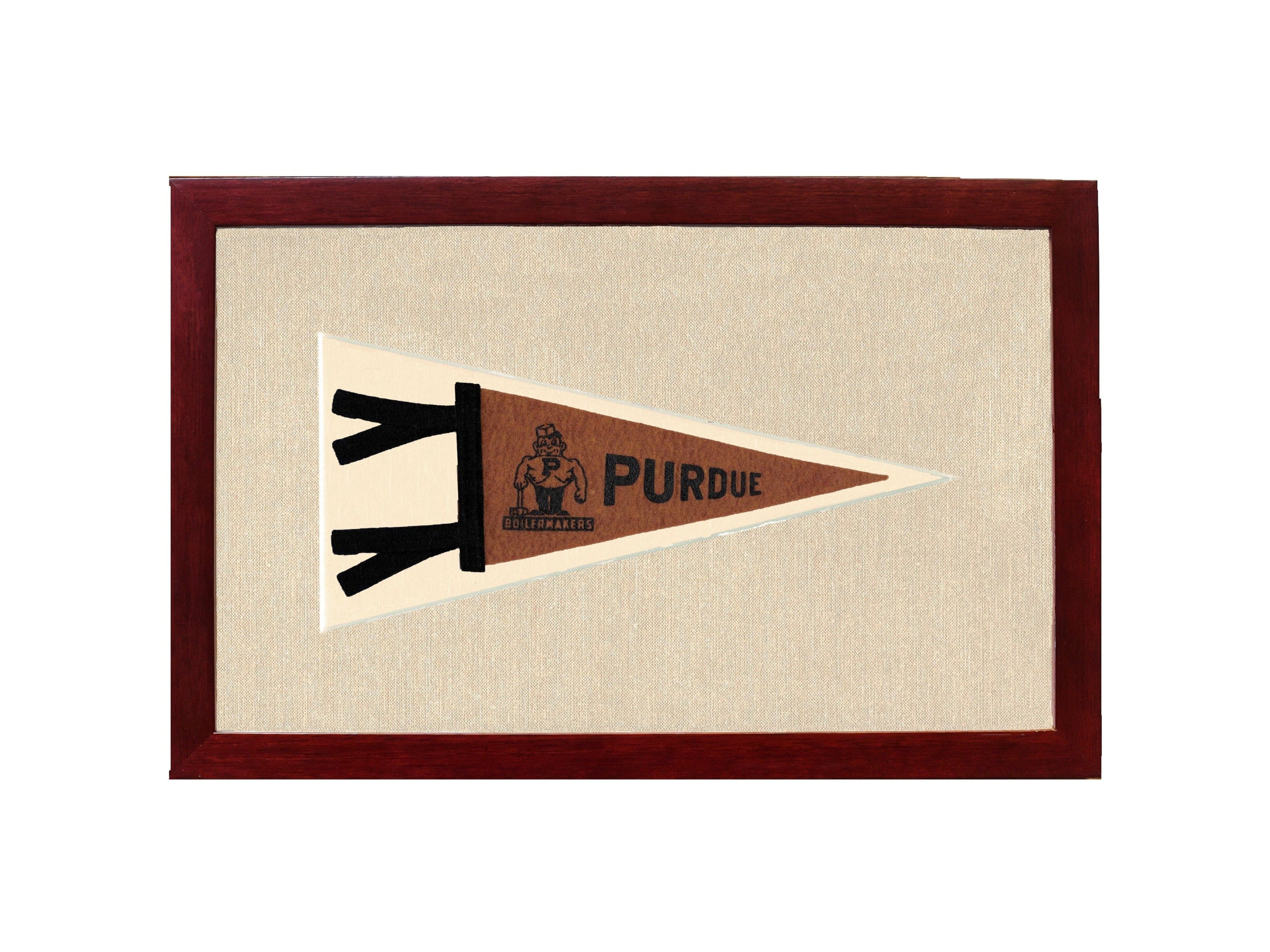 Americana Memories Vintage Pennants and Memorabilia Vintage Purdue Pennant