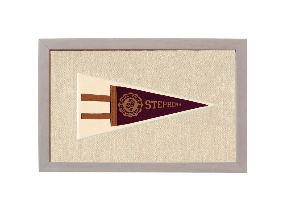 Americana Memories Vintage Pennants and Memorabilia Vintage Stephen’s College Pennant