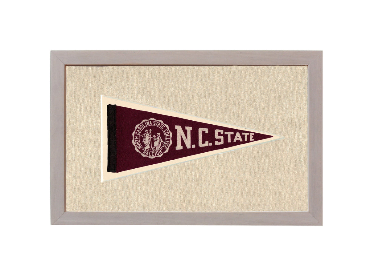 Americana Memories Vintage Pennants and Memorabilia Vintage NC State Pennant