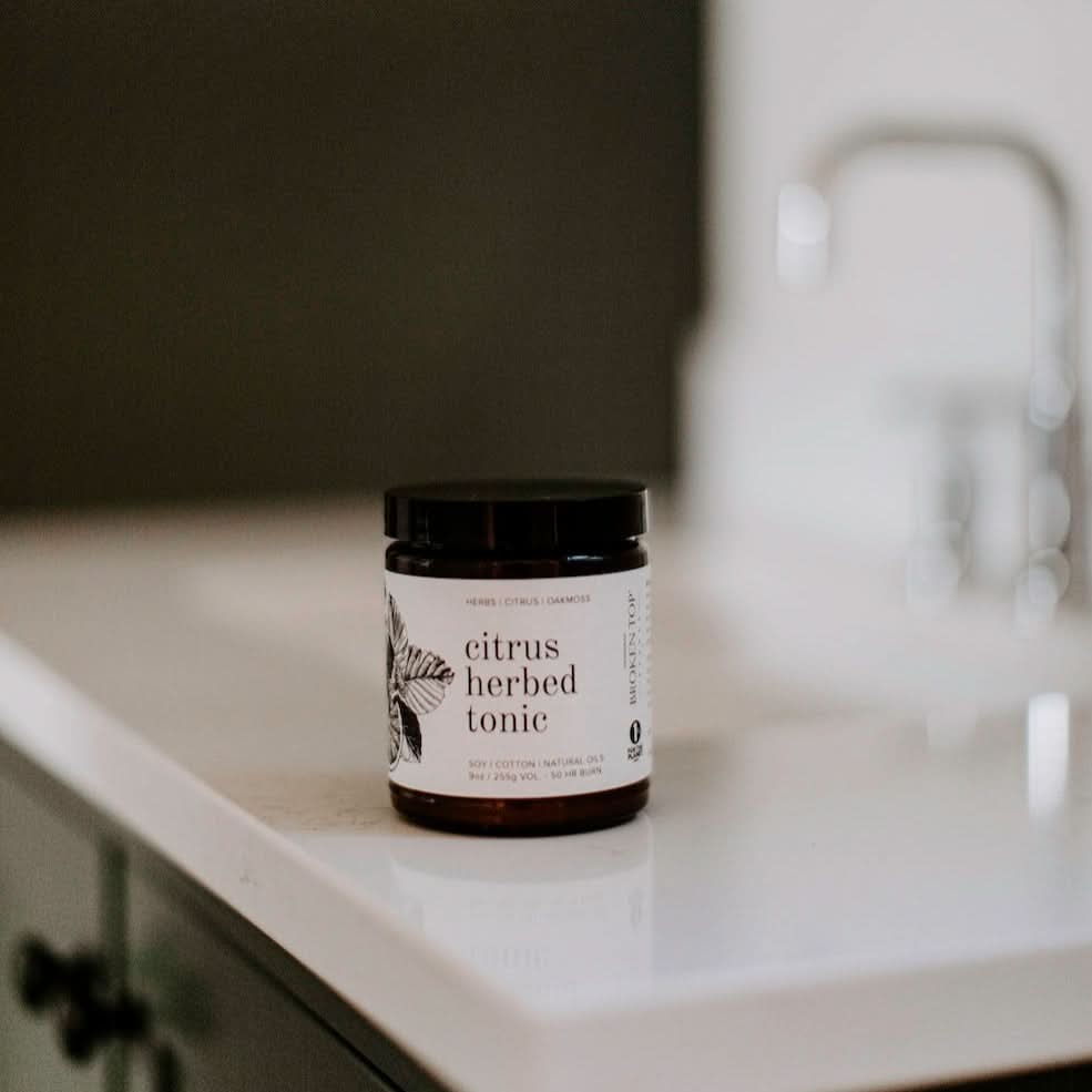 Broken Top Brands Candle 9oz Citrus Herbed Tonic Soy Candle