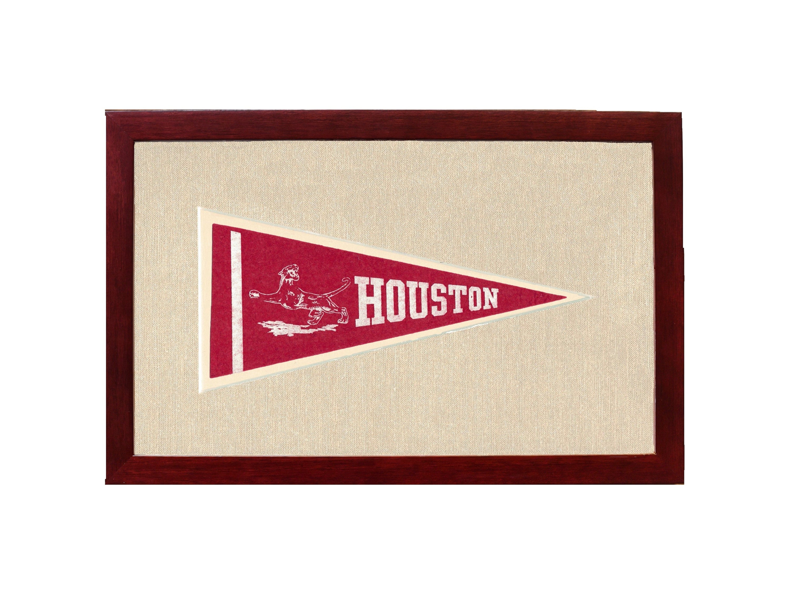 Americana Memories Vintage Pennants and Memorabilia Vintage Houston Pennant