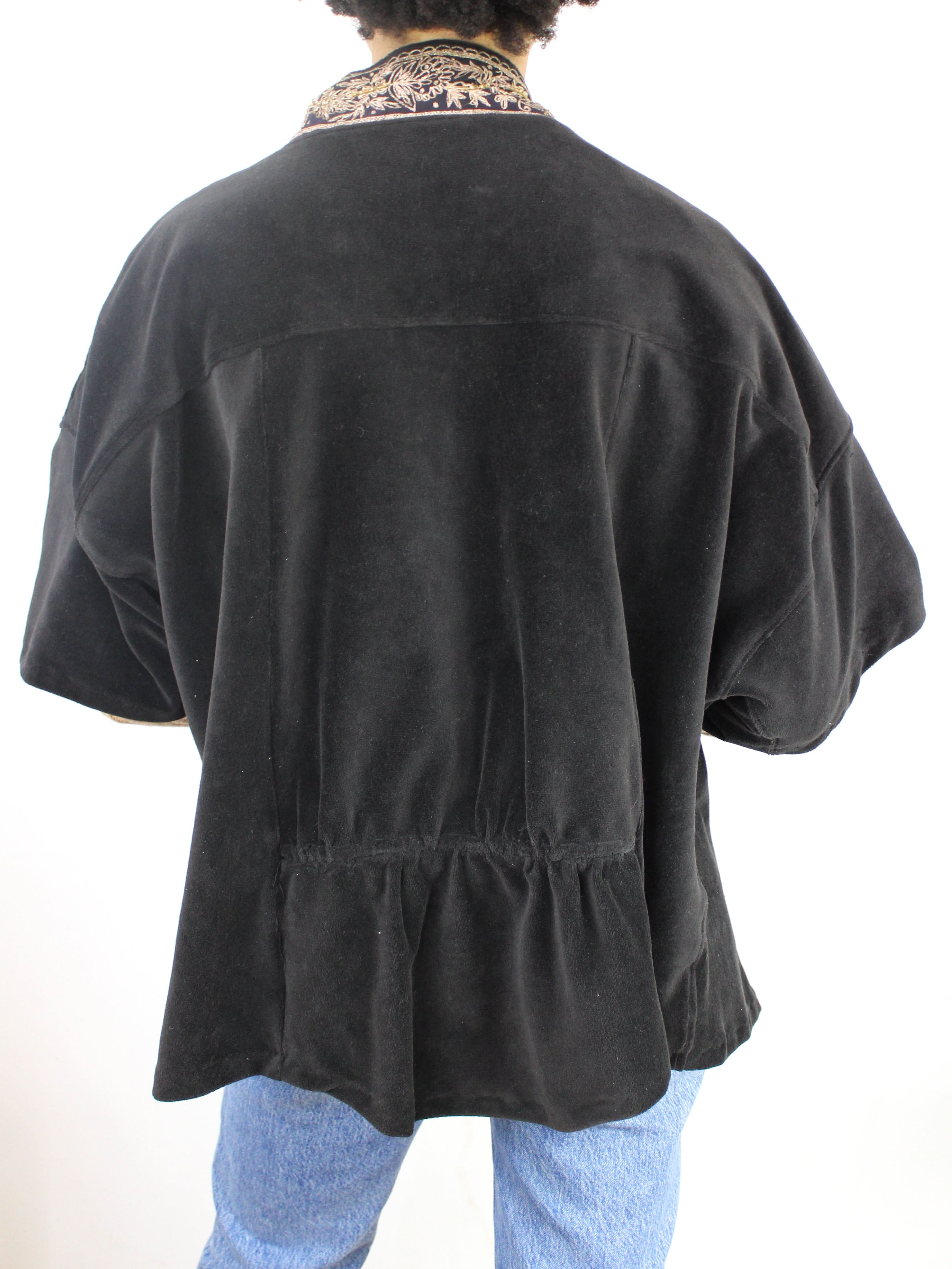 Odessa Short Sleeve Velvet Jacket - My American Goods