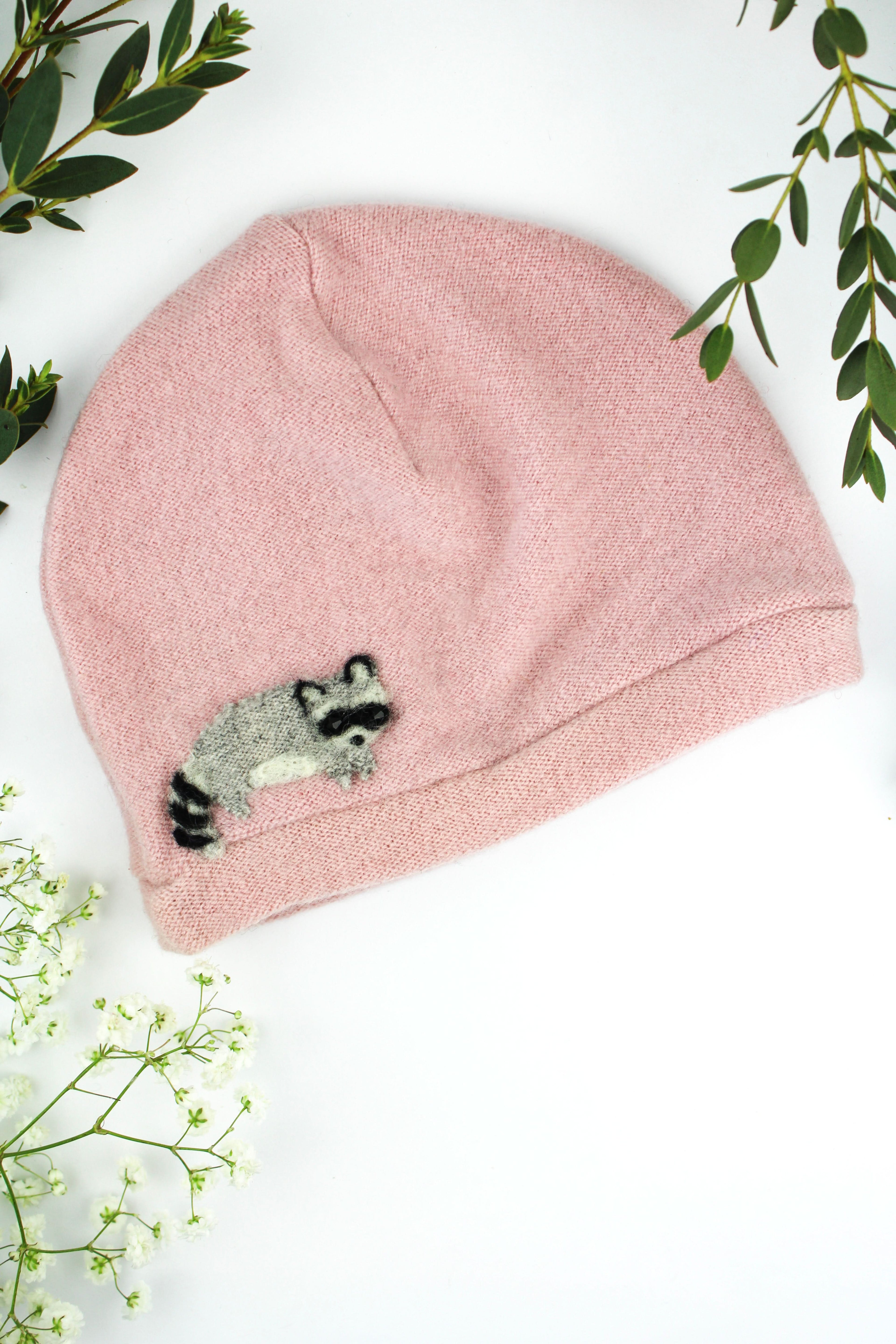 Raccoon Cashmere Hat - Baby - My American Goods