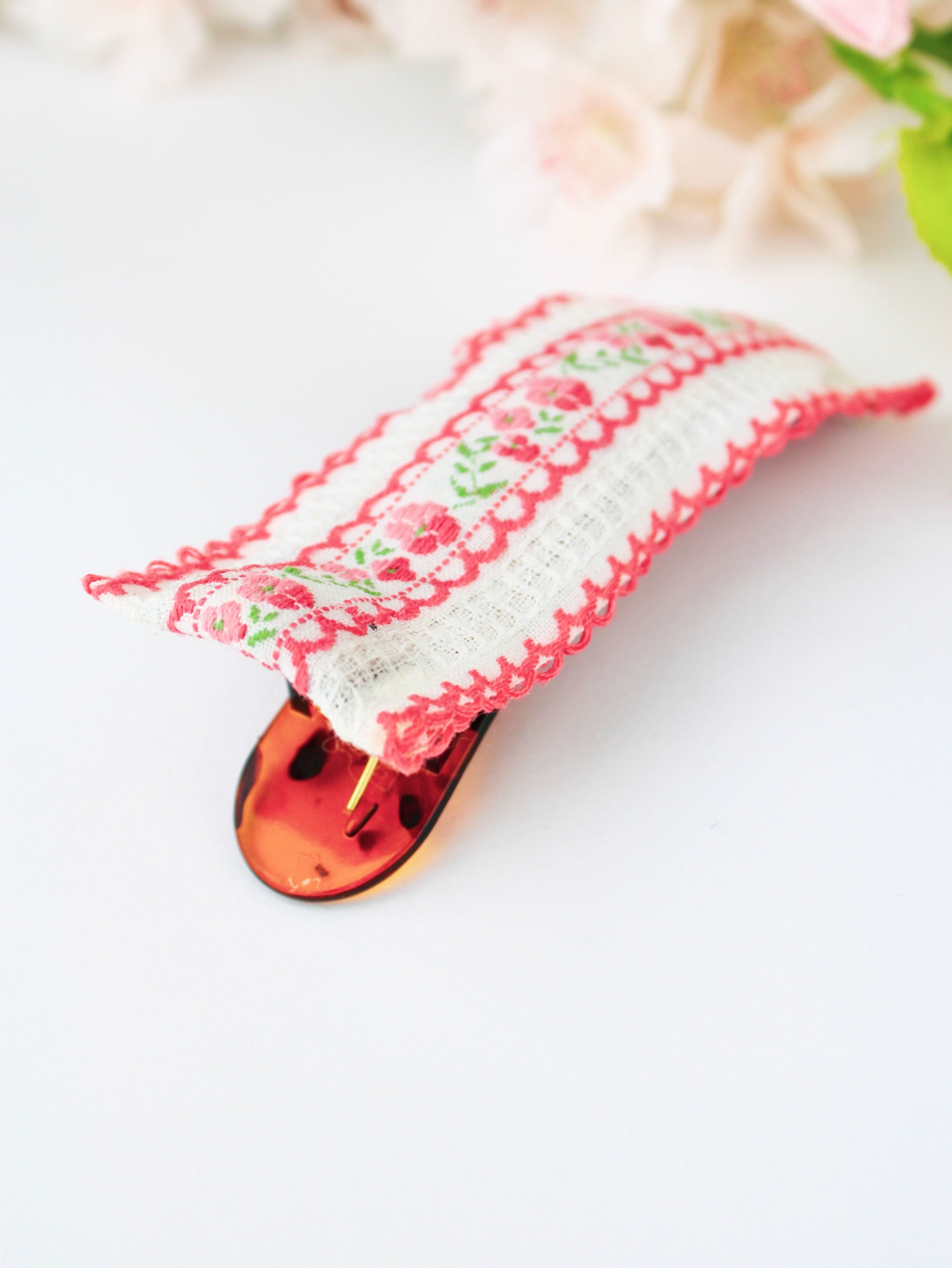 Ash & Rose Hair Clip Spring in Sweden Vintage Ribbon Hair Clip