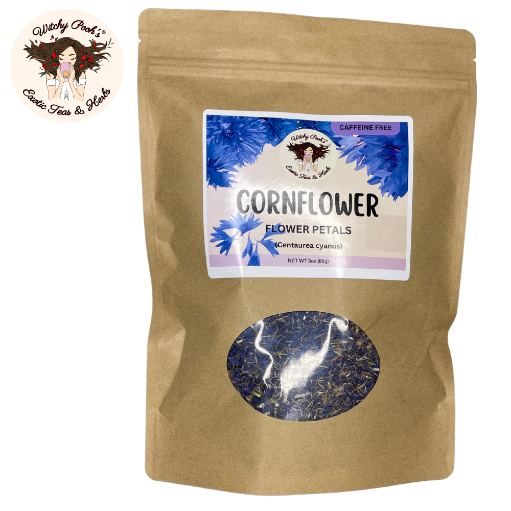 Té de pétalos de aciano de Witchy Pooh - Hojas sueltas, sin cafeína