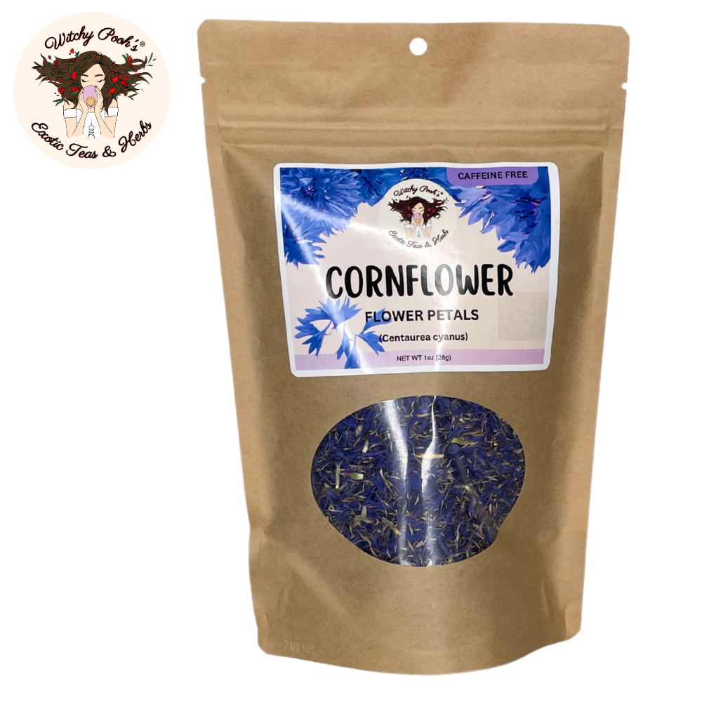 Té de pétalos de aciano de Witchy Pooh - Hojas sueltas, sin cafeína
