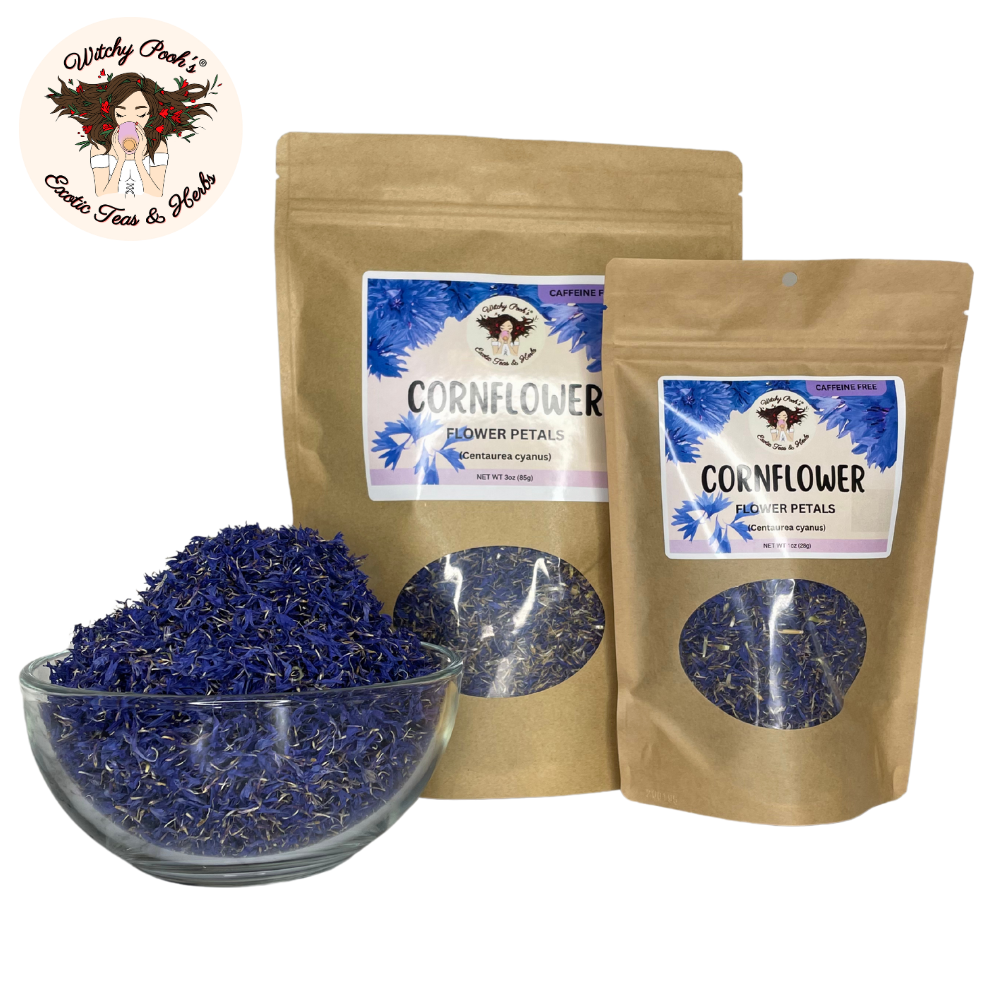 Té de pétalos de aciano de Witchy Pooh - Hojas sueltas, sin cafeína
