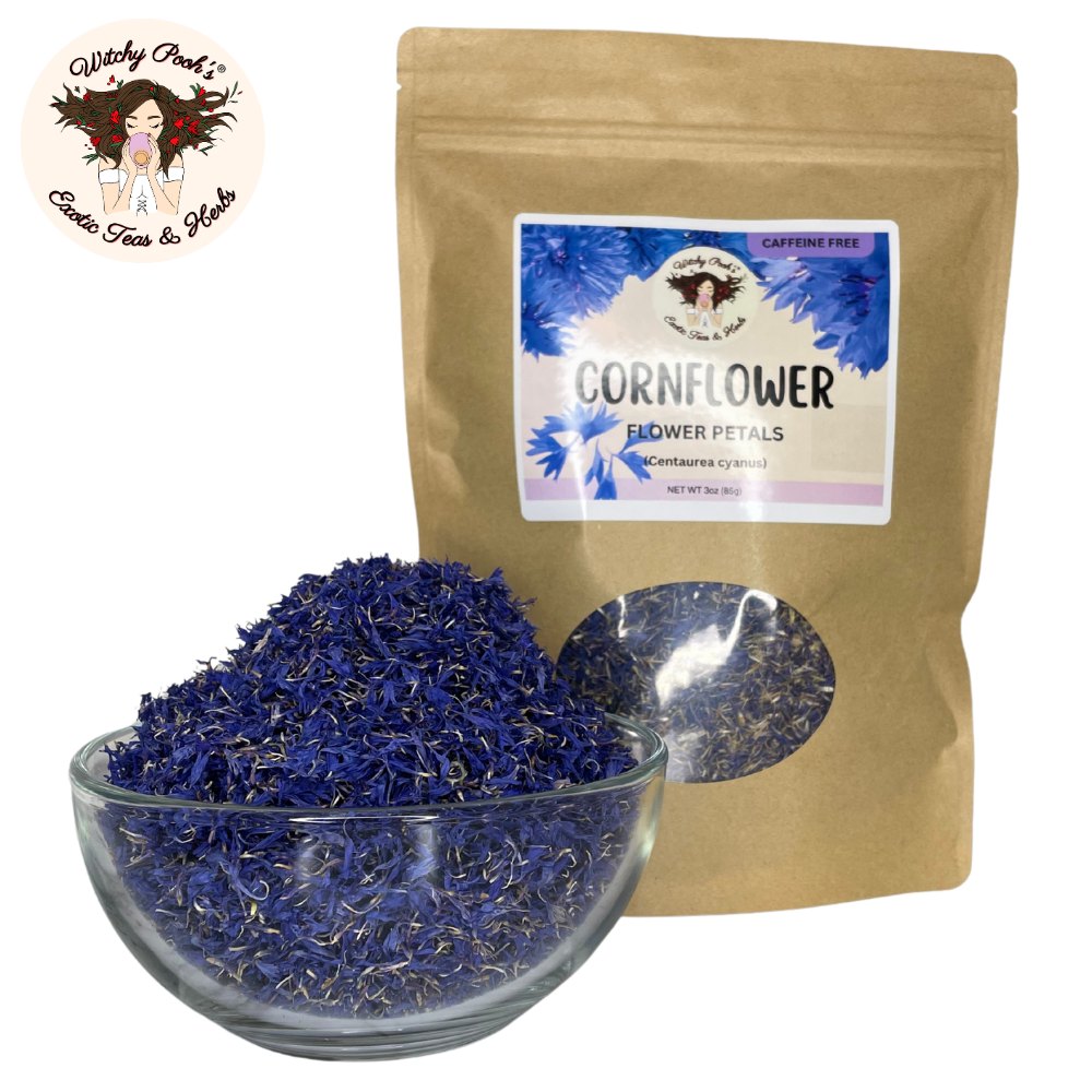 Té de pétalos de aciano de Witchy Pooh - Hojas sueltas, sin cafeína