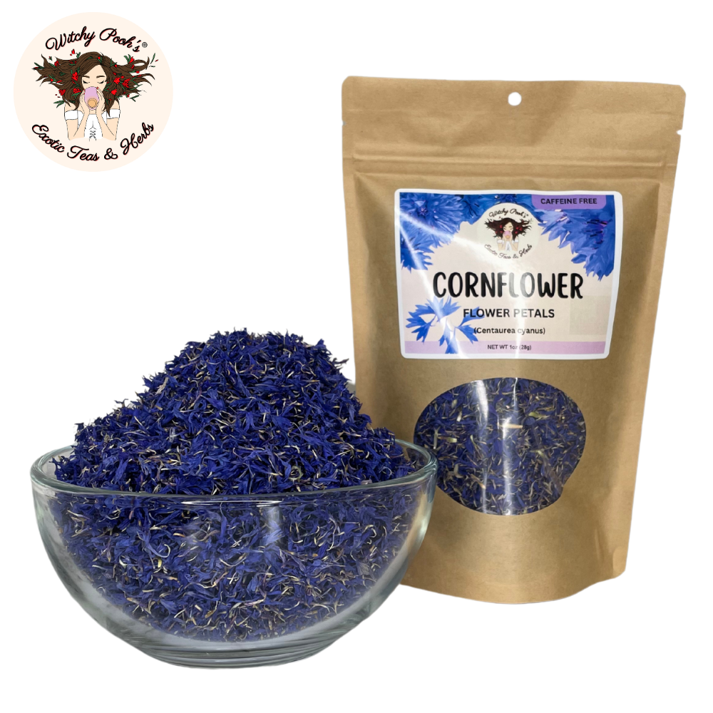 Té de pétalos de aciano de Witchy Pooh - Hojas sueltas, sin cafeína